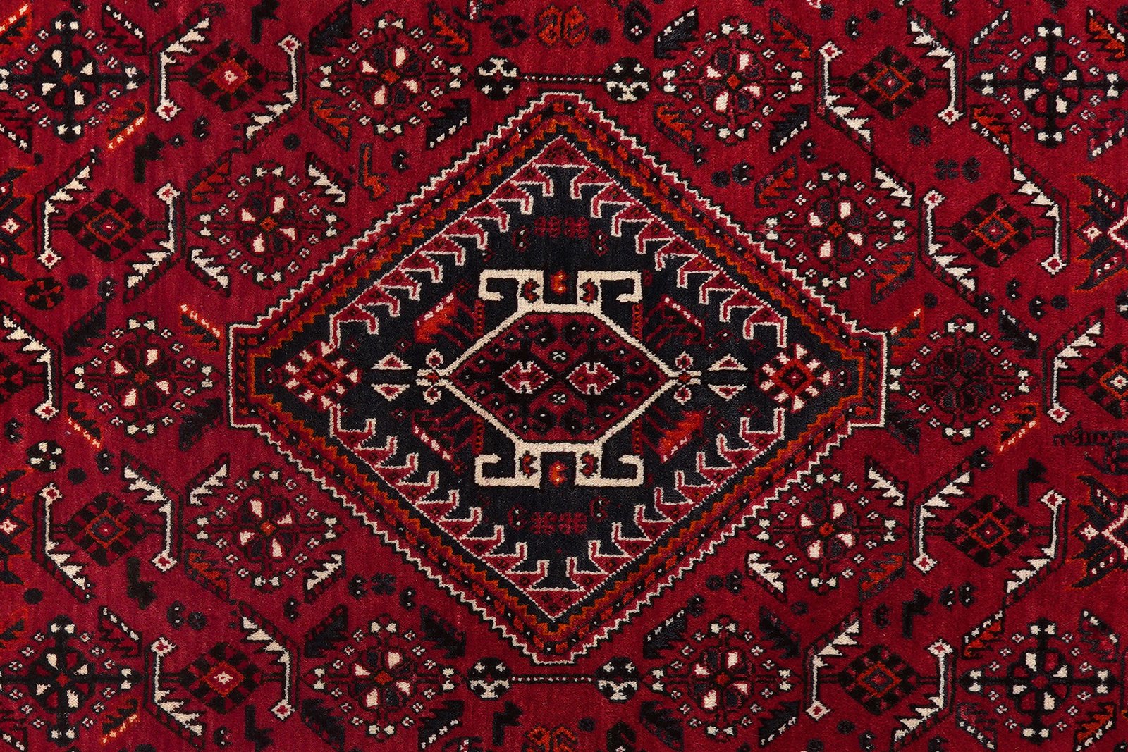 Gashgai — Hand-knotted, 173x272 cm, Red, 100% Virgin Wool | View 6