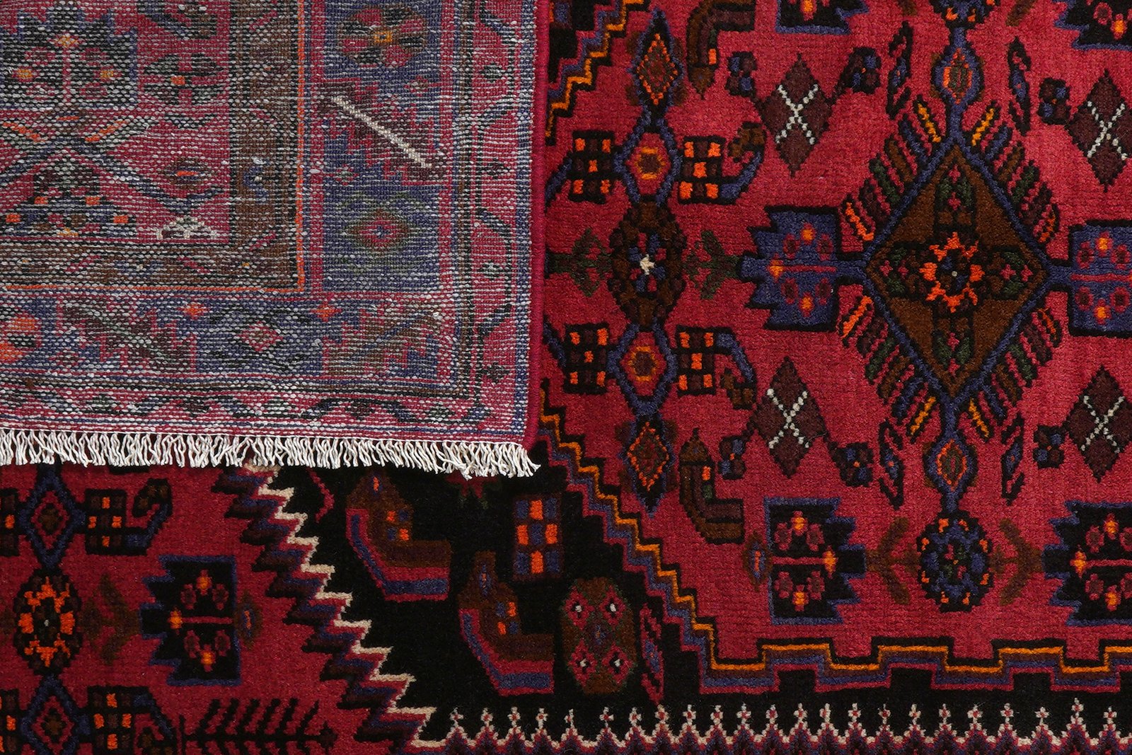 Khamseh — Hand-knotted, 133x222 cm, Blue, 100% Virgin Wool | View 7
