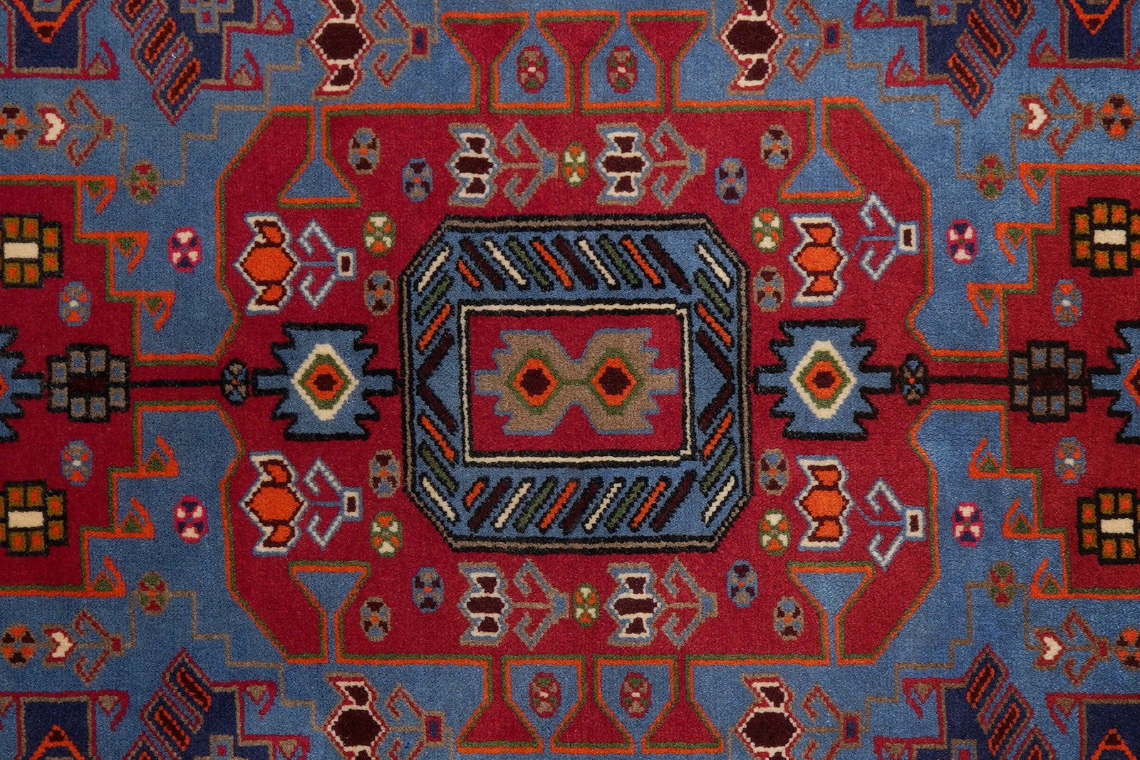 Tarom — Hand-knotted, 132x199 cm, Blue, 100% Virgin Wool | View 6