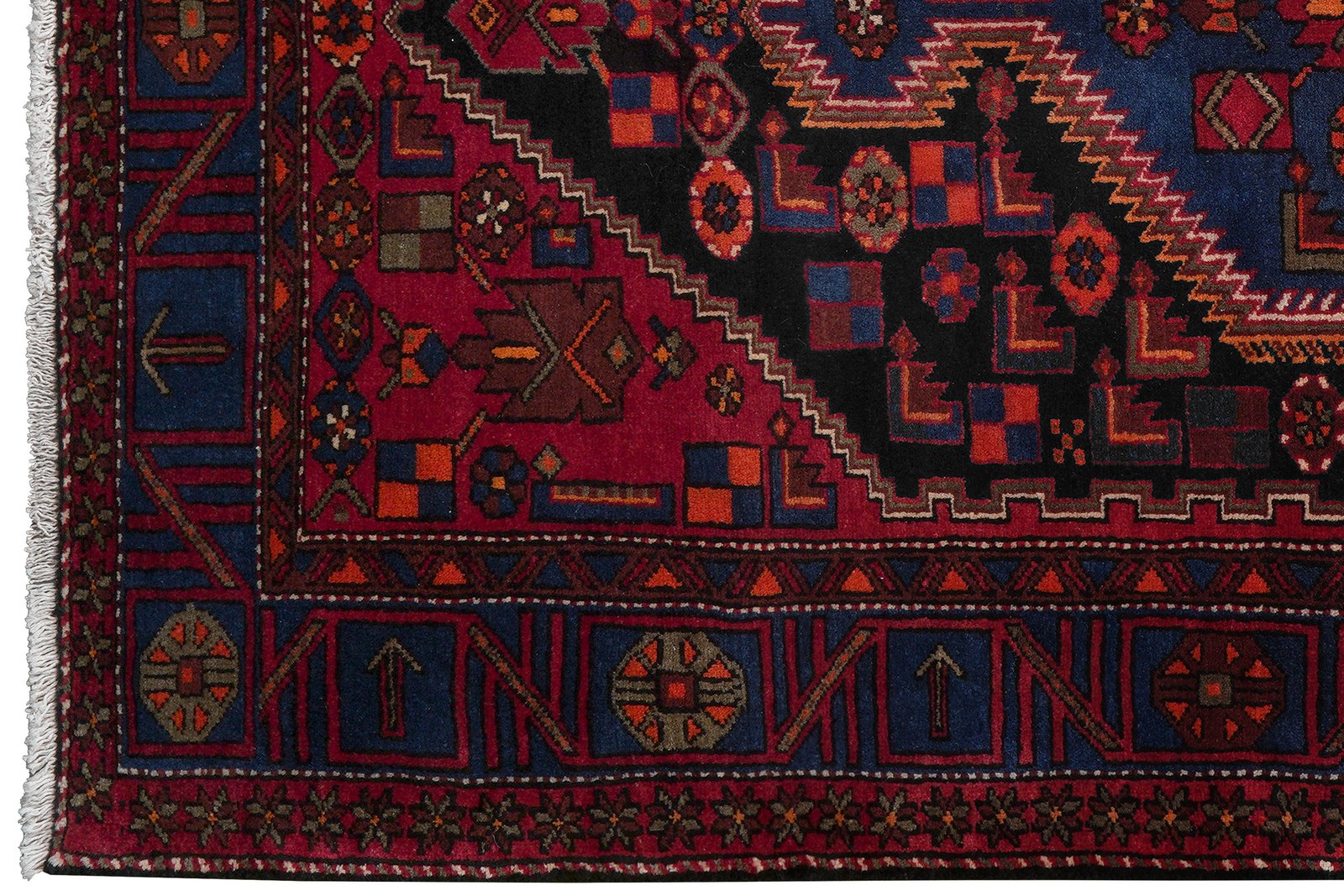 Khamseh — Hand-knotted, 145x263 cm, Blue, 100% Virgin Wool | View 3