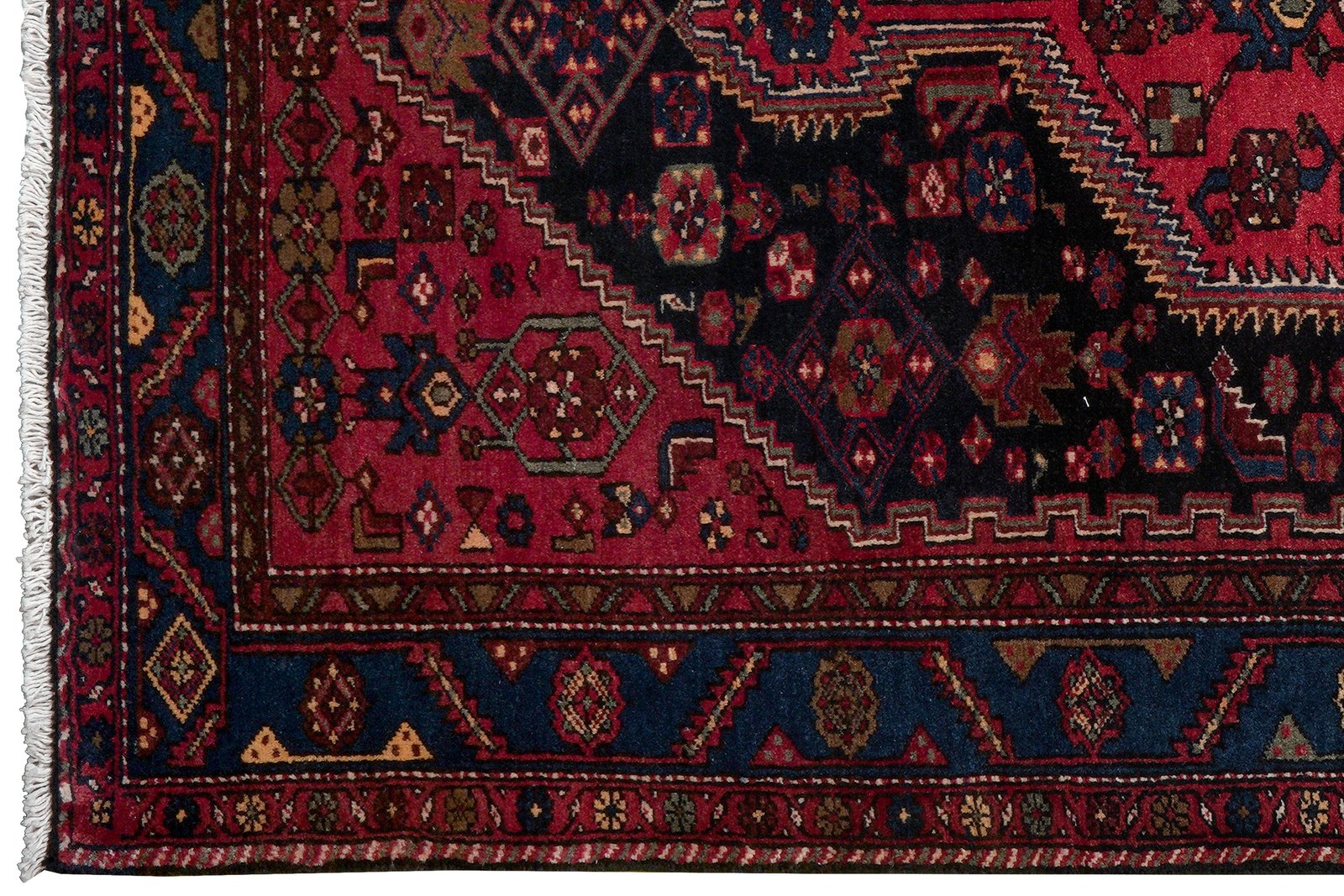Khamseh — Hand-knotted, 141x228 cm, Black, 100% Virgin Wool | View 3