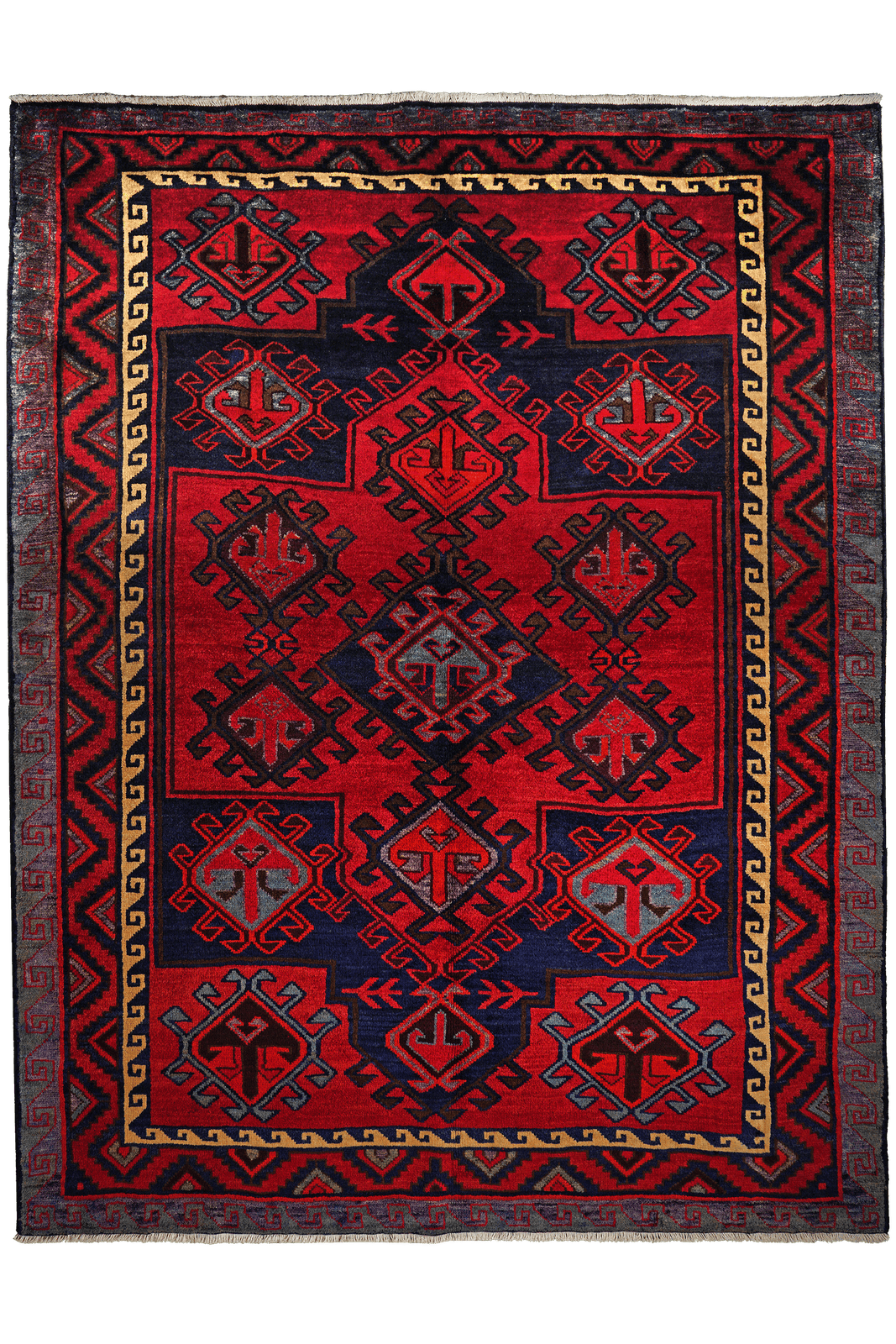Lori — Hand-knotted, 190x248 cm, Red, 100% Virgin Wool | Main view
