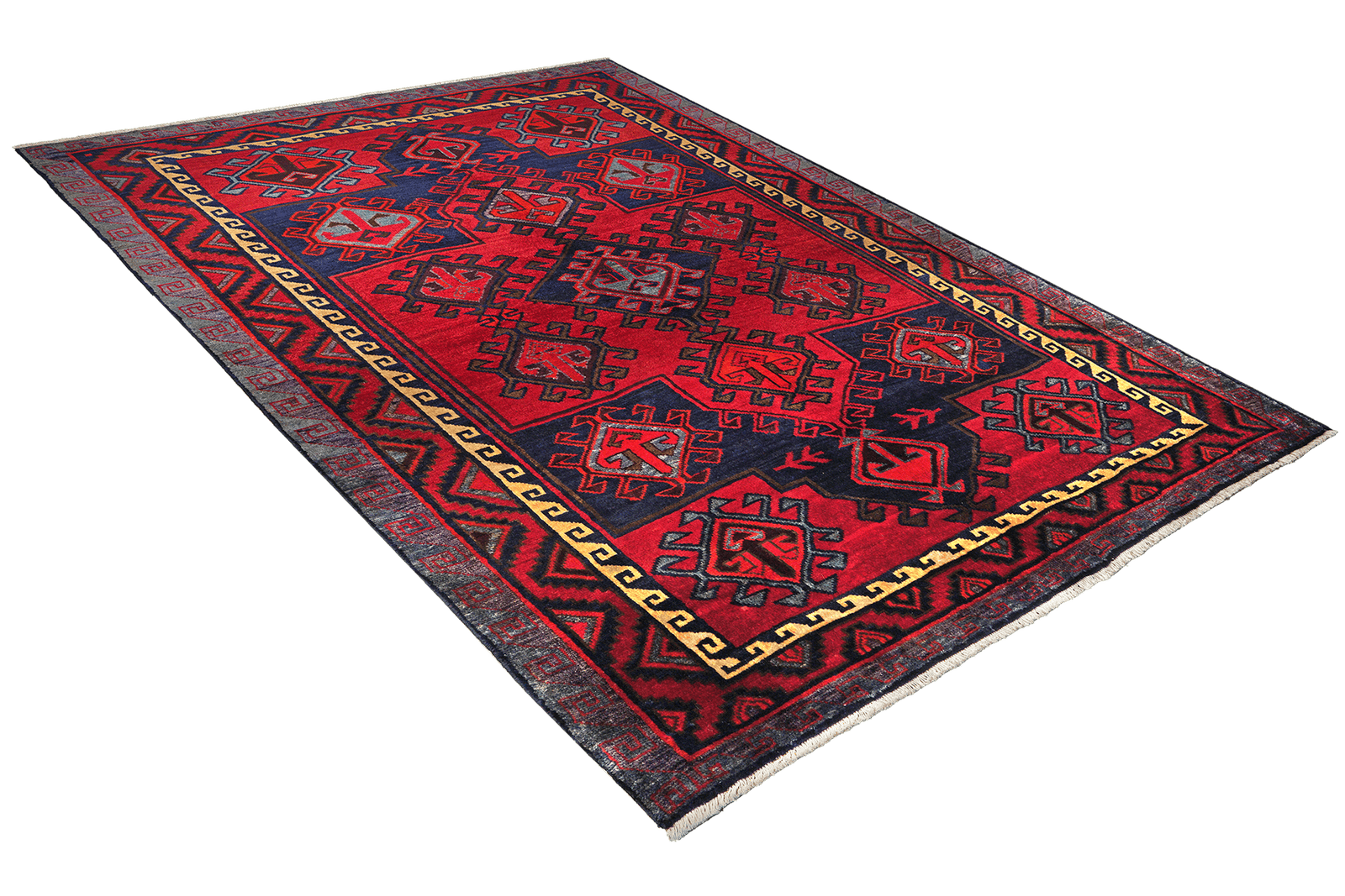 Lori — Hand-knotted, 190x248 cm, Red, 100% Virgin Wool | View 4