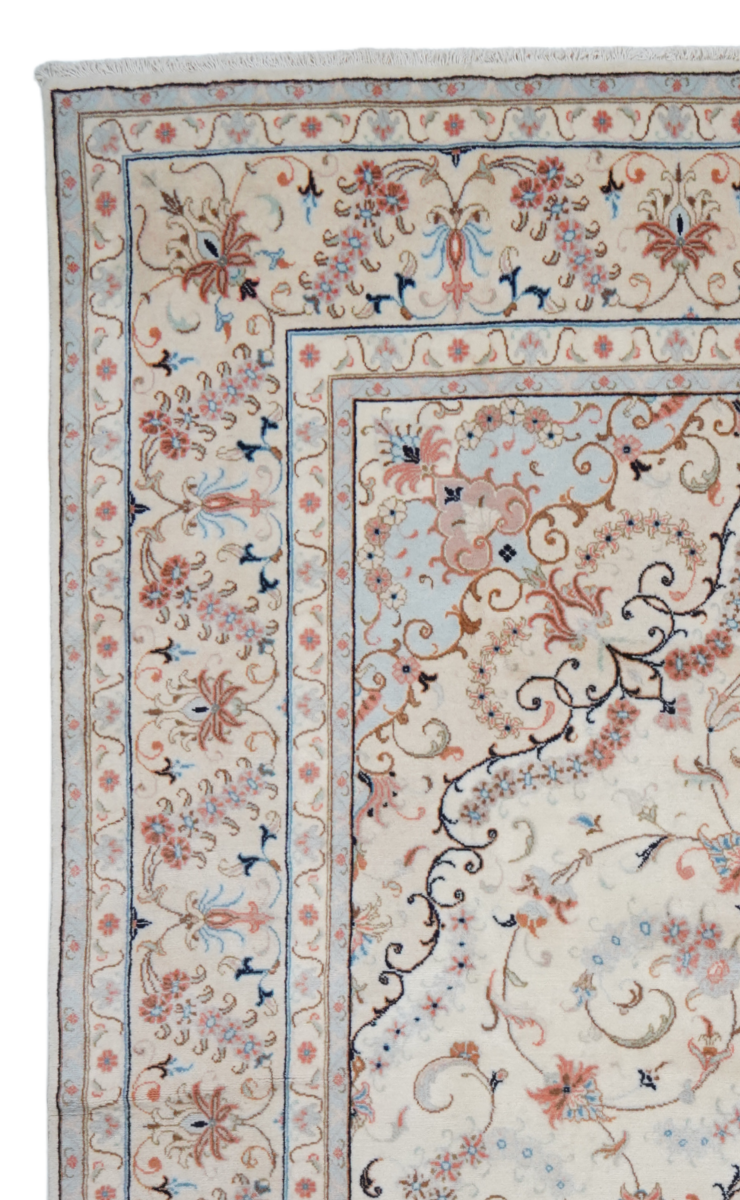 Yazd — Handgefertigt, 359x248 cm, Beige, 100% Virgin Wool | View 4