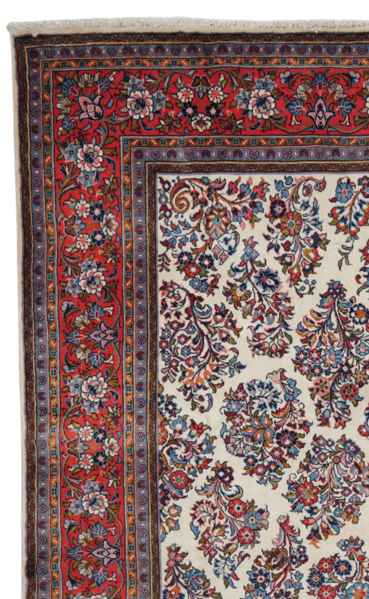 Sarough — Hand-knotted, 249x353 cm, Beige, 100% Virgin Wool | View 3