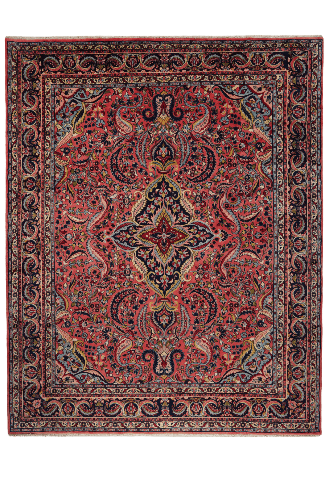 Mehreban — Hand-knotted, 260x326 cm, Red, 100% Virgin Wool | Main view