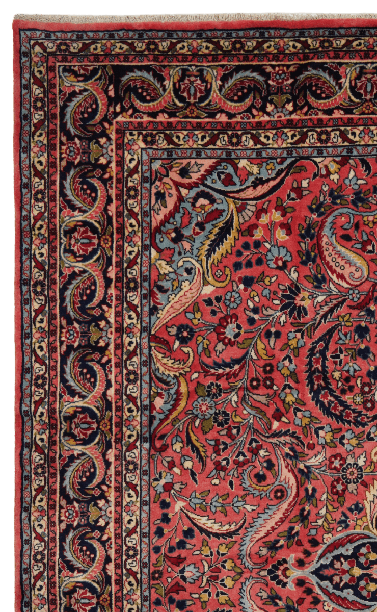 Mehreban — Hand-knotted, 260x326 cm, Red, 100% Virgin Wool | View 3