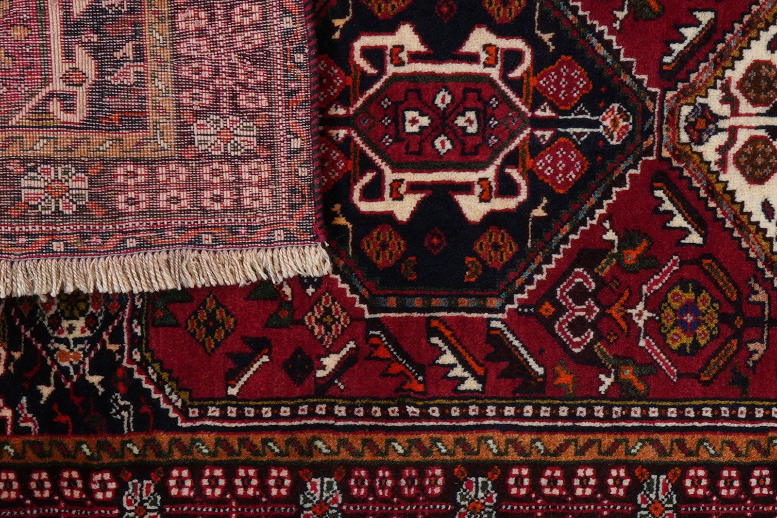 Gashgai — Hand-knotted, 78x196 cm, Red, 100% Virgin Wool | View 7