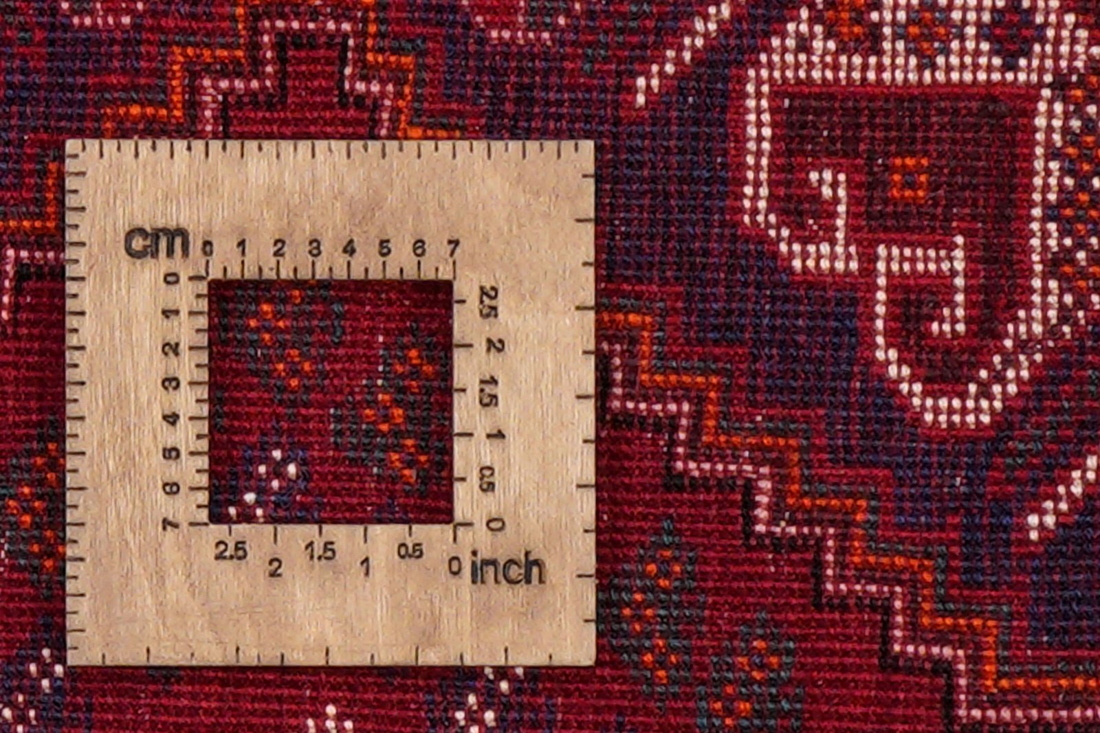Gashgai — Hand-knotted, 104x153 cm, Red, 100% Virgin Wool | View 8