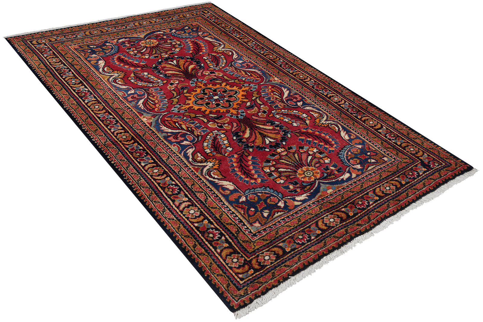 Lilian — Hand-knotted, 109x158 cm, Red, 100% Virgin Wool | View 4