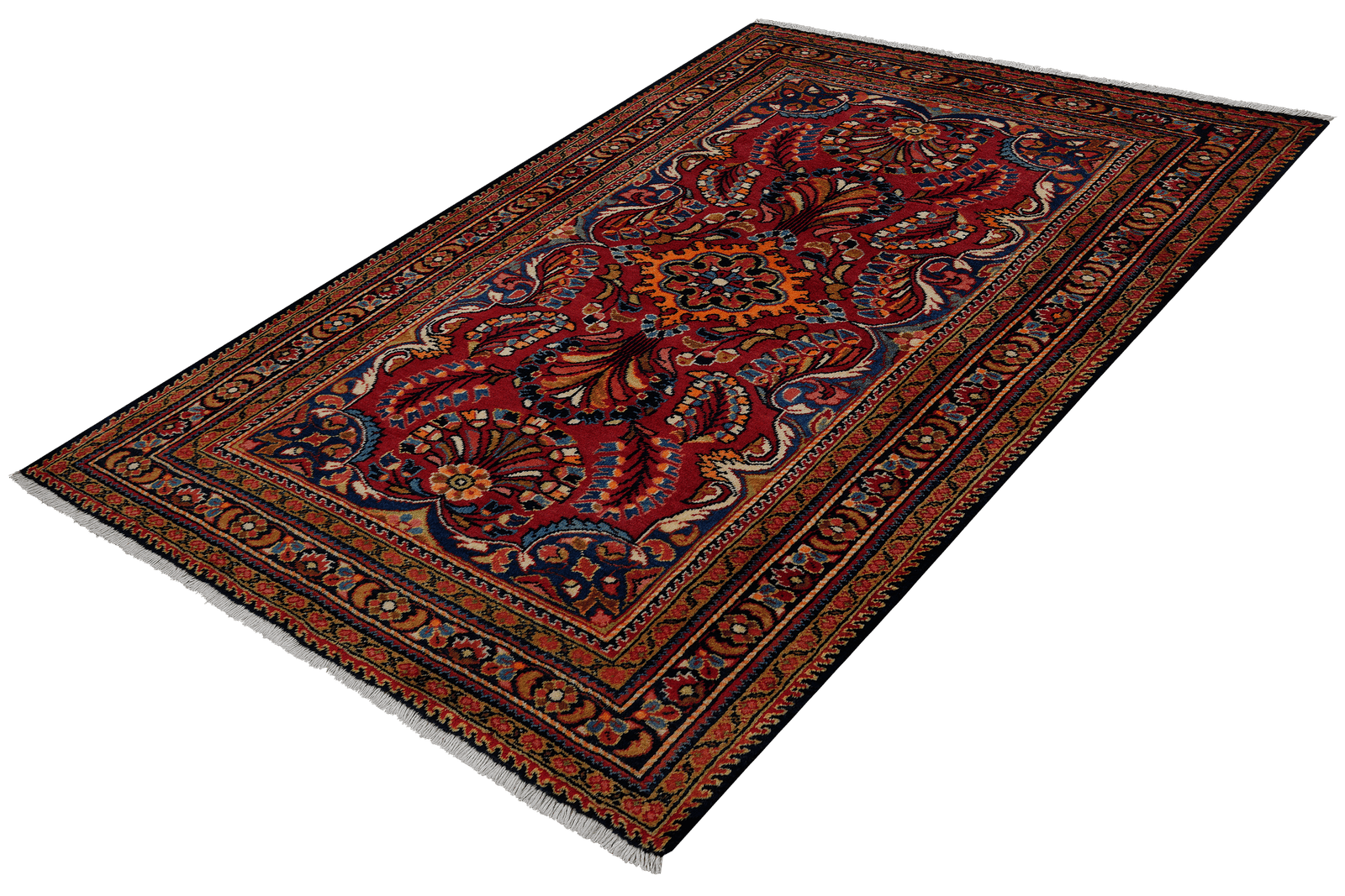 Lilian — Hand-knotted, 109x158 cm, Red, 100% Virgin Wool | View 5