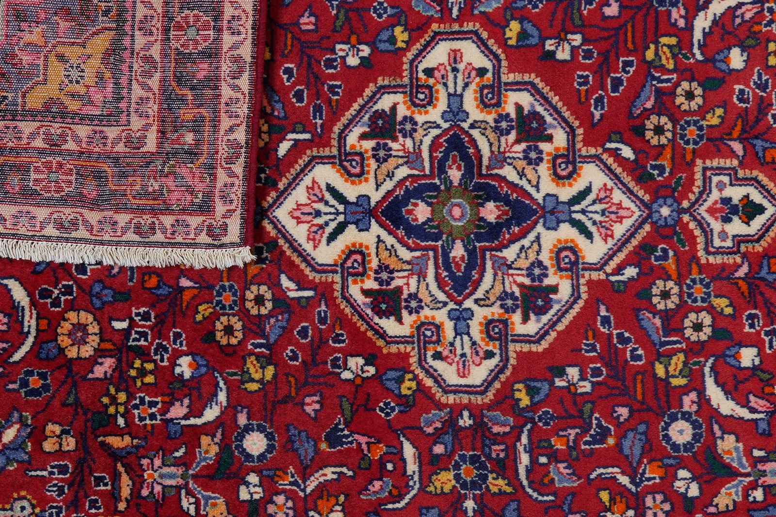 Djozan — Hand-knotted, 108x156 cm, Red, 100% Virgin Wool | View 7