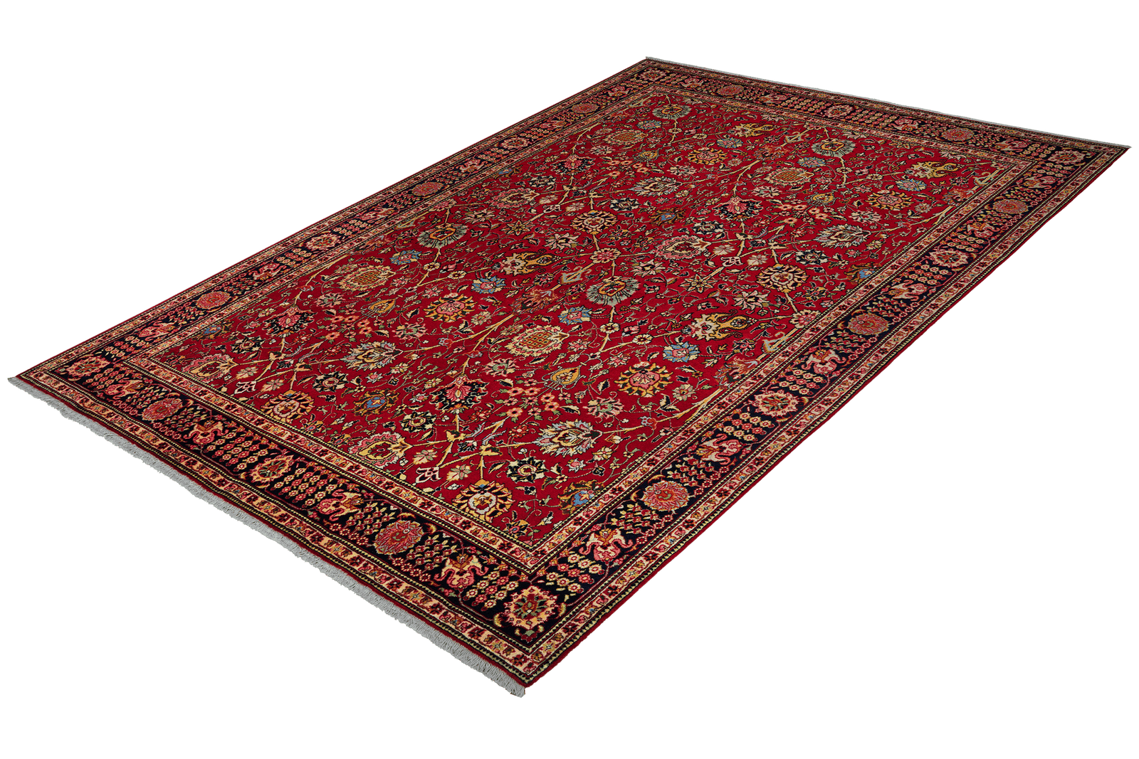 Tabriz — Hand-knotted, 205x303 cm, Red, 100% Virgin Wool | View 5