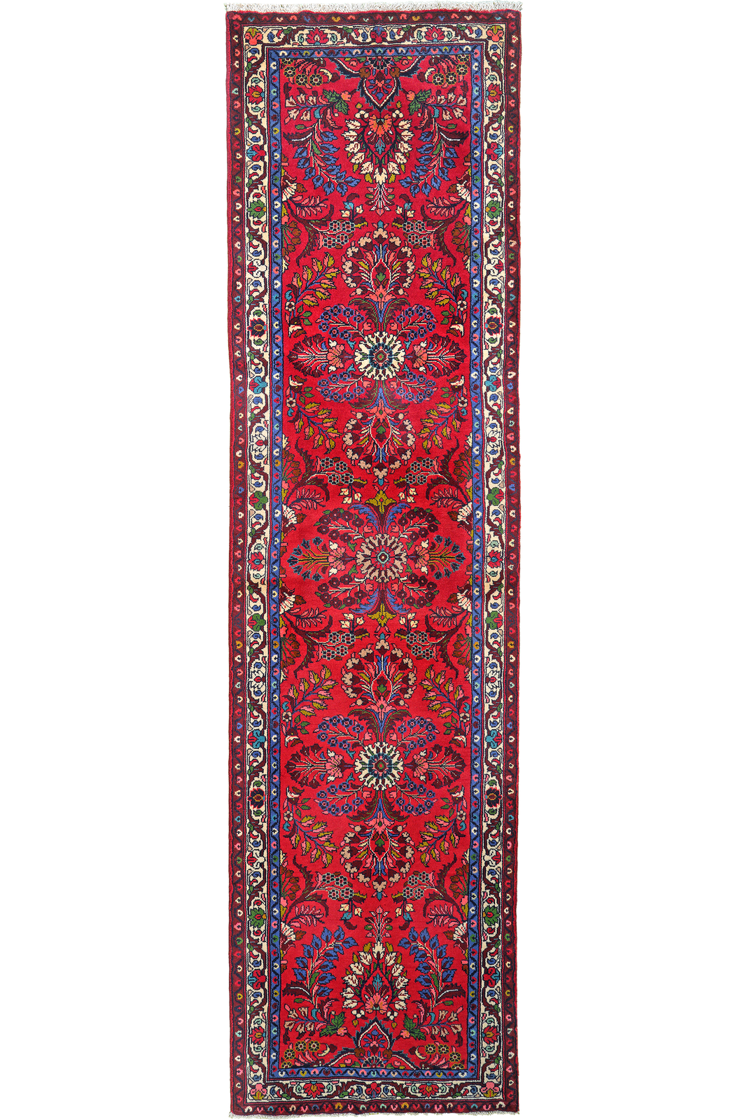 Mehreban — Hand-knotted, 77x295 cm, Red, 100% Virgin Wool | Main view