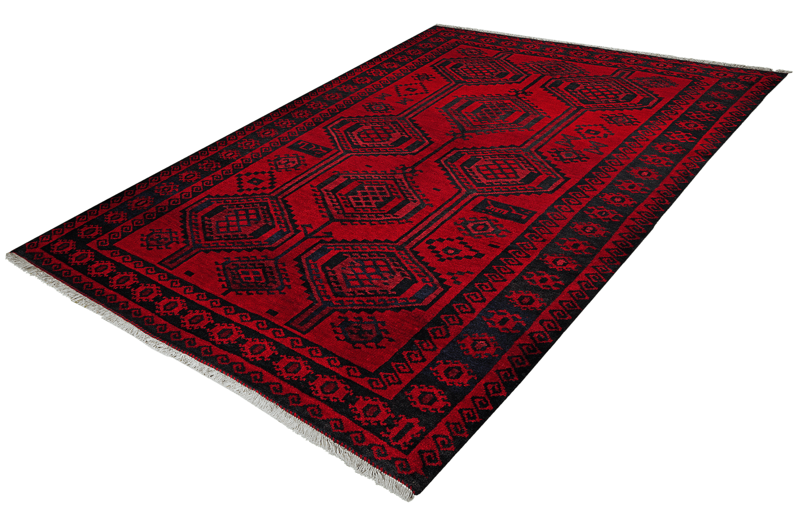 Lori — Hand-knotted, 188x239 cm, Red, 100% Virgin Wool | View 5
