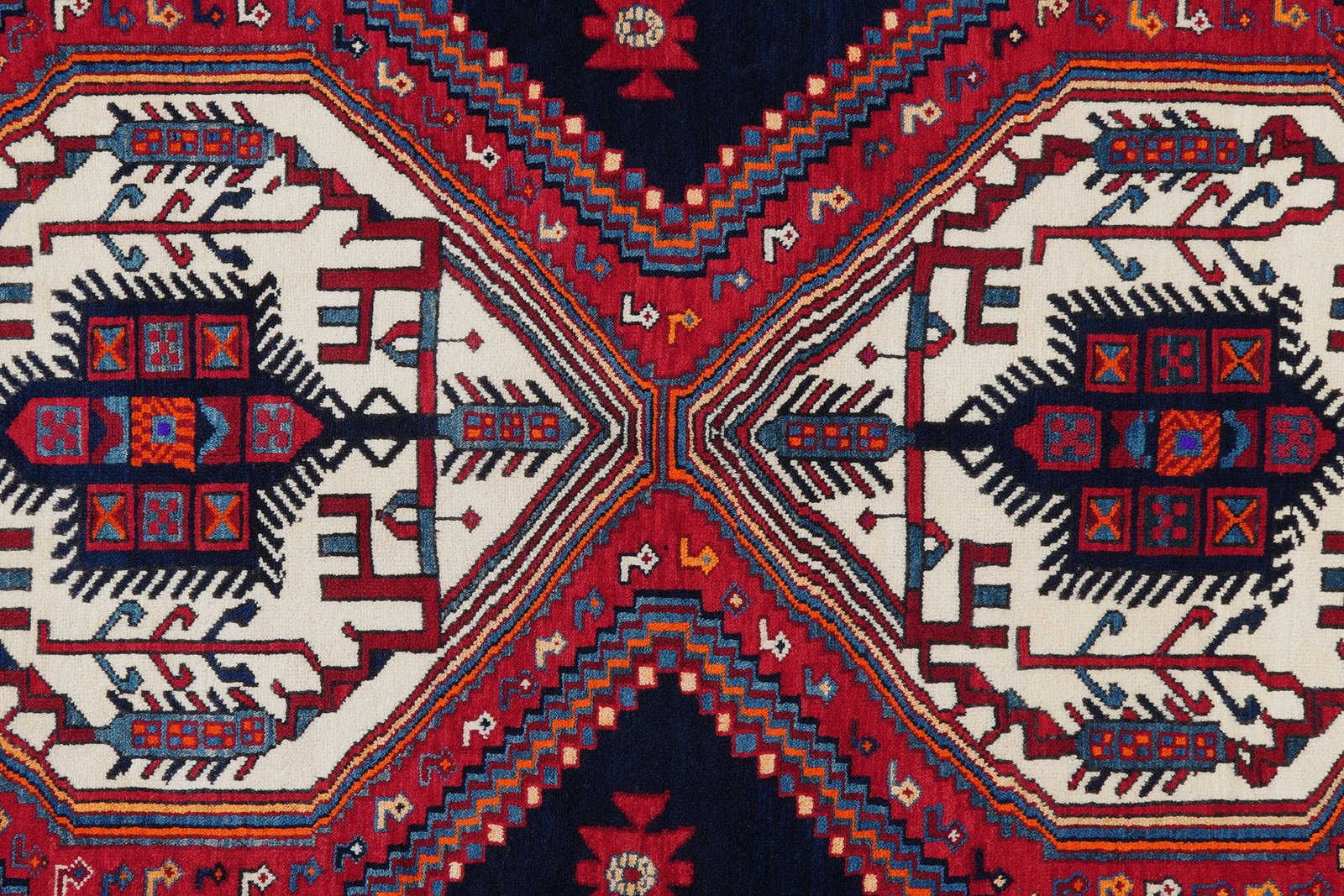Afshar — Hand-knotted, 162x229 cm, Blue, 100% Virgin Wool | View 6