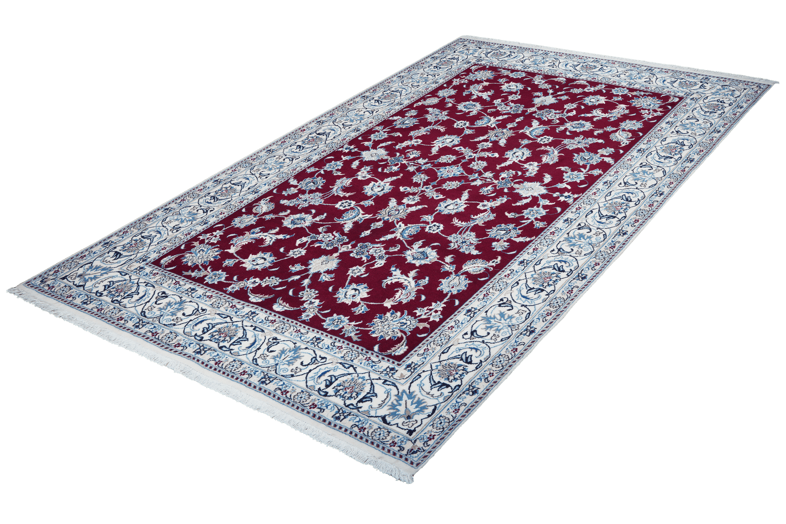 Nain 12La — Hand-knotted, 197x295 cm, Red, 100% Virgin Wool | View 5