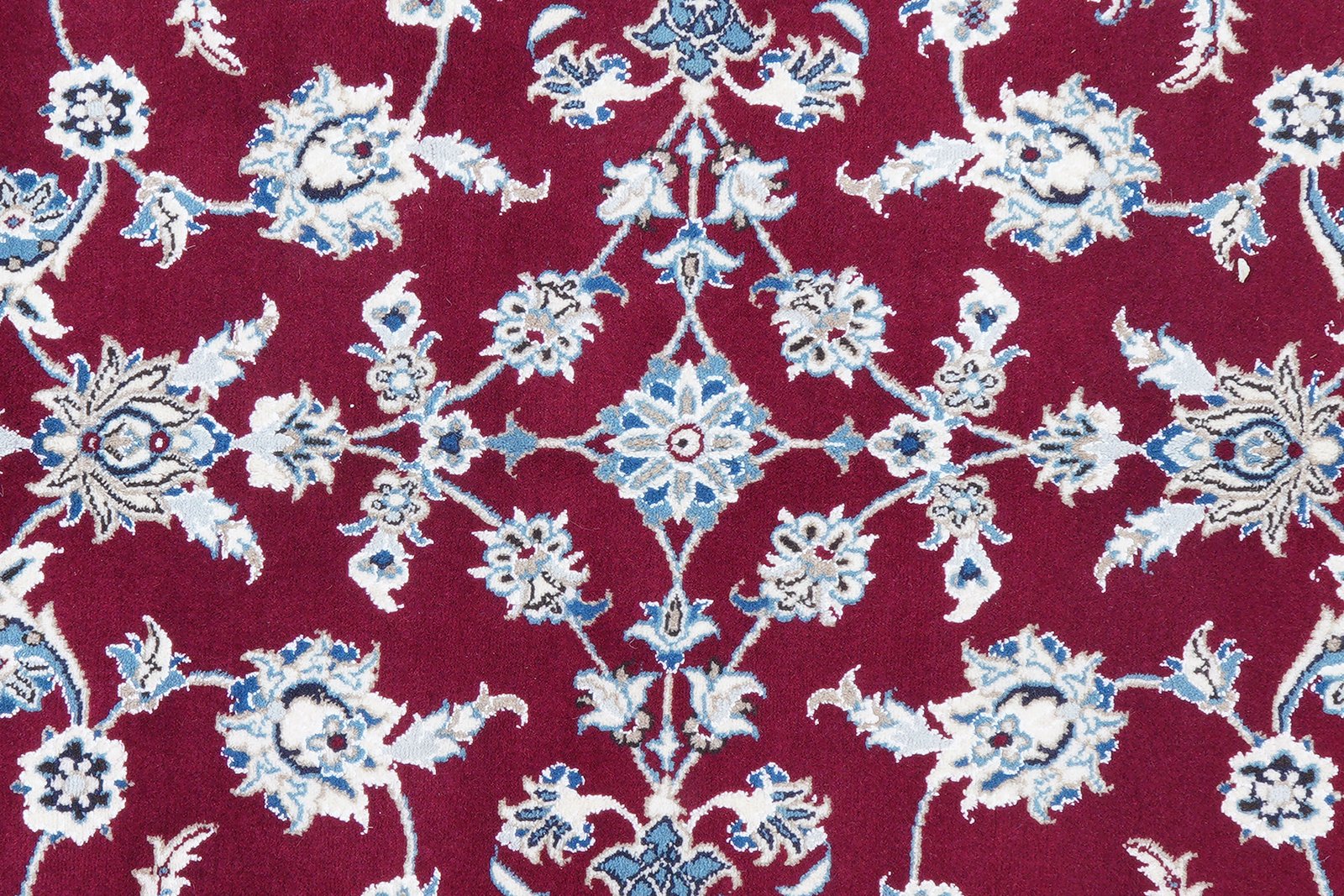 Nain 12La — Hand-knotted, 197x295 cm, Red, 100% Virgin Wool | View 6