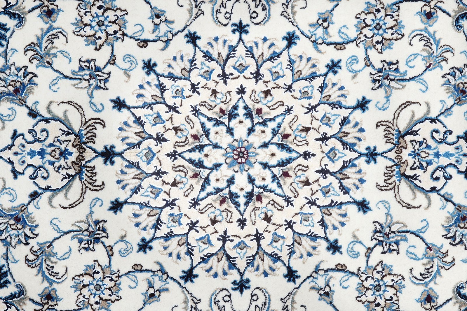 Nain 12La — Hand-knotted, 197x198 cm, Beige, 100% Virgin Wool | View 6