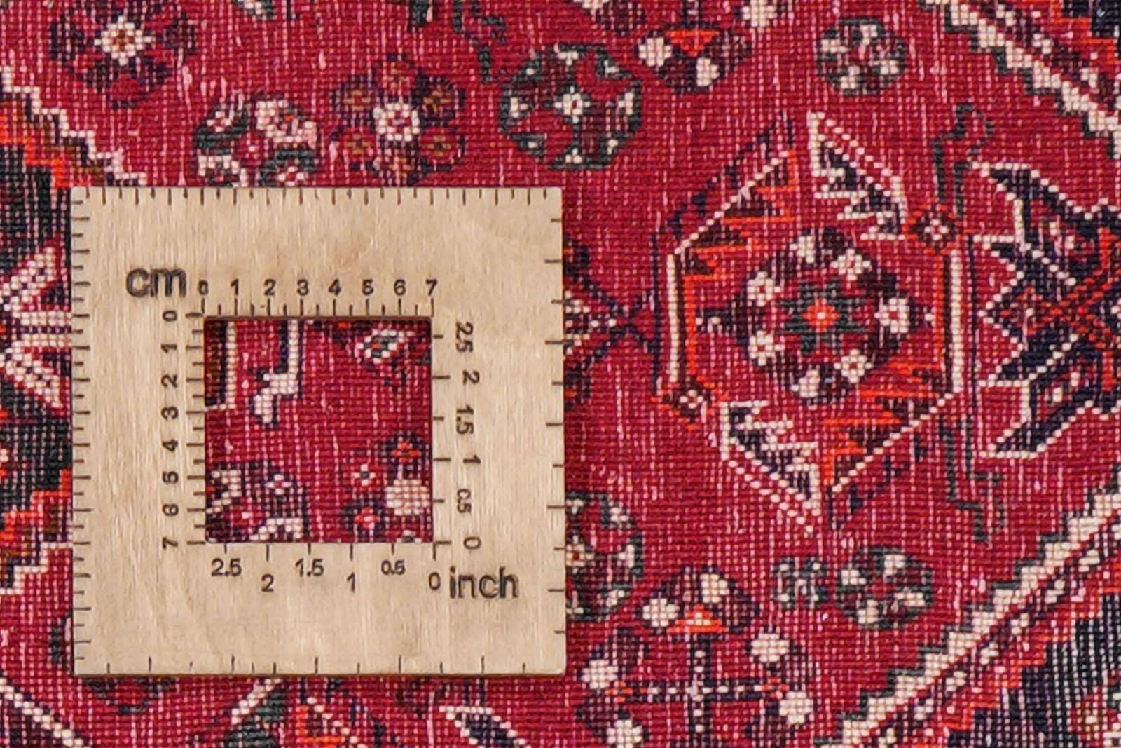 Gashgai — Hand-knotted, 82x301 cm, Red, 100% Virgin Wool | View 8