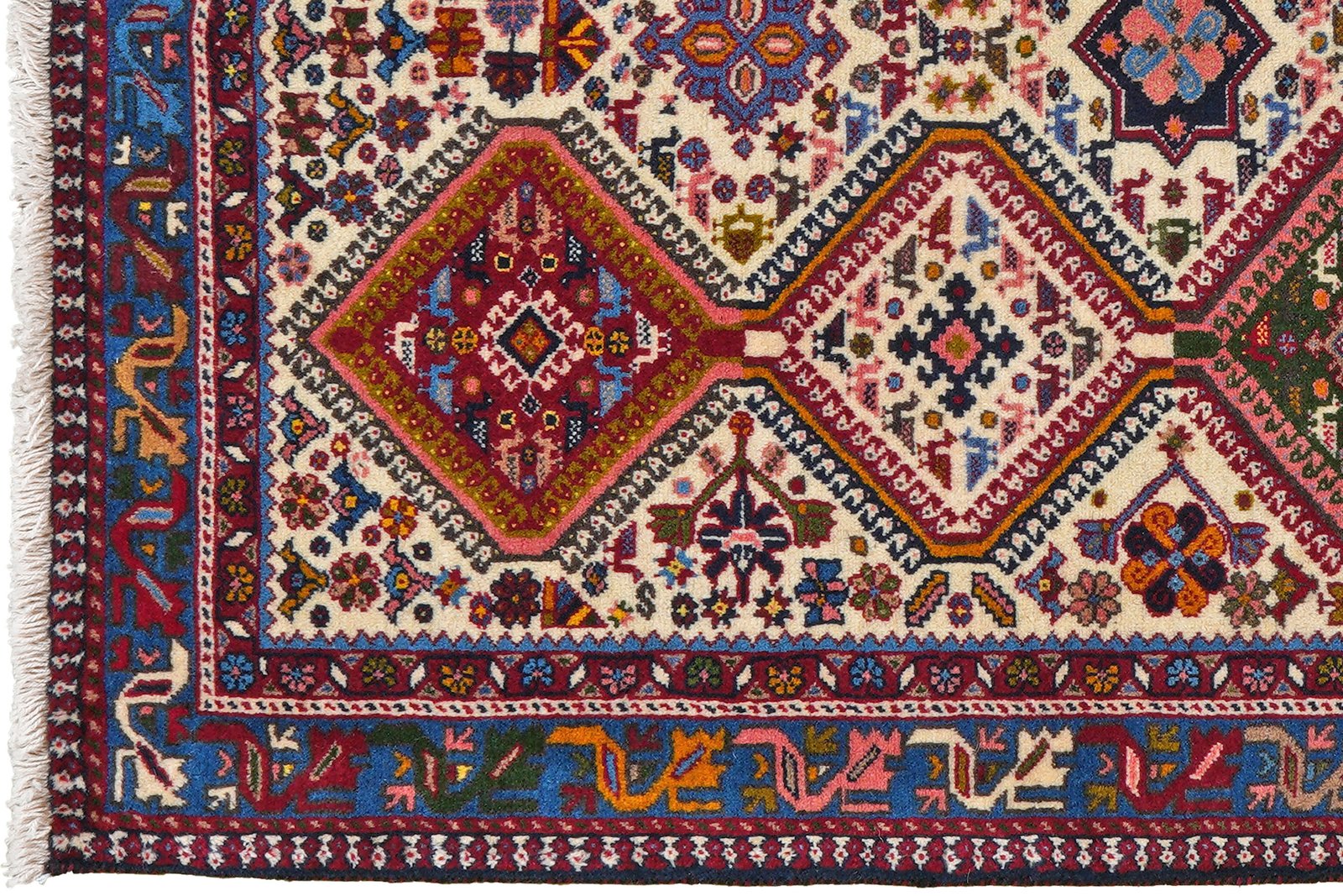 Yalameh — Hand-knotted, 101x160 cm, Beige, 100% Virgin Wool | View 3