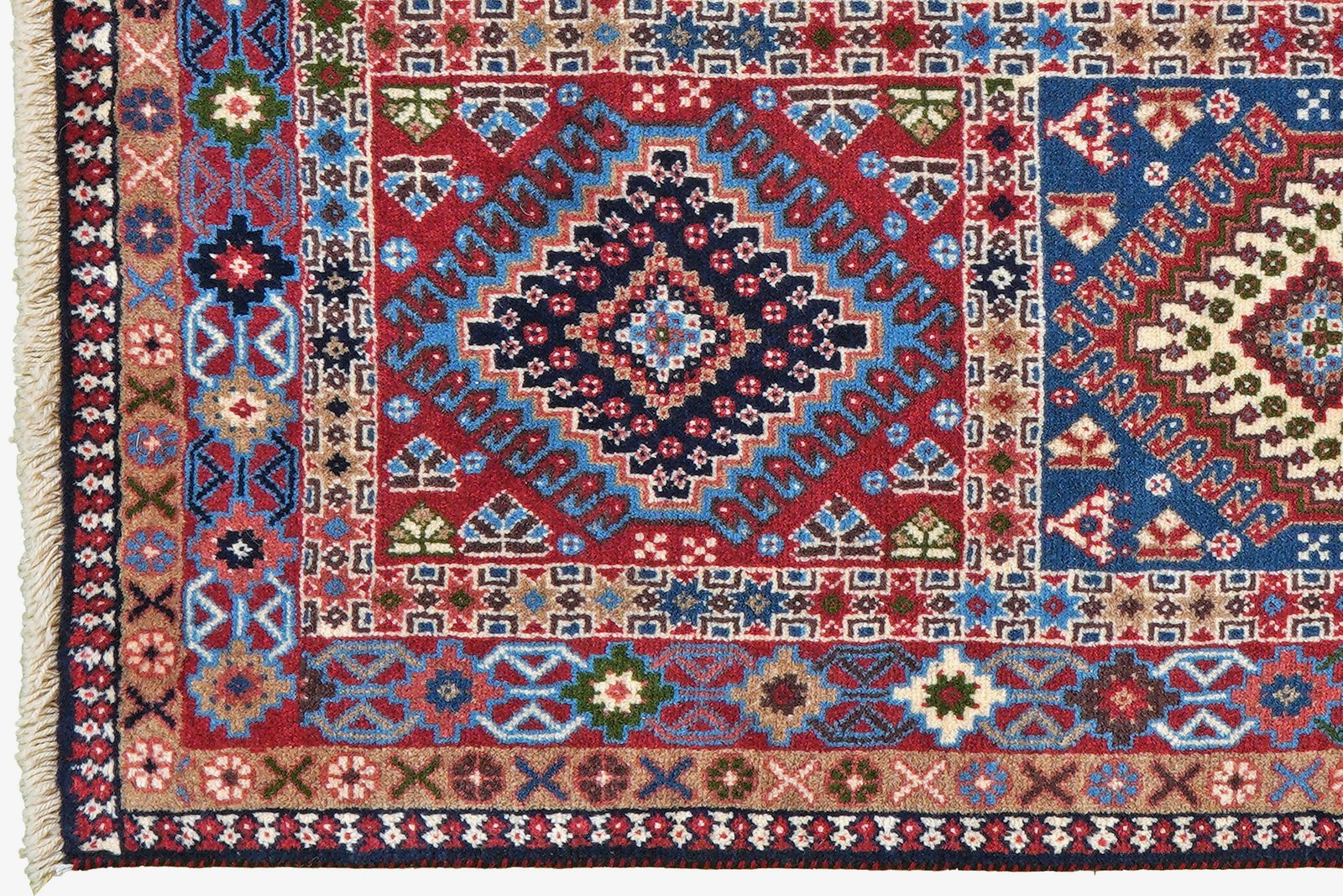 Yalameh — Hand-knotted, 97x147 cm, Multicolor, 100% Virgin Wool | View 3