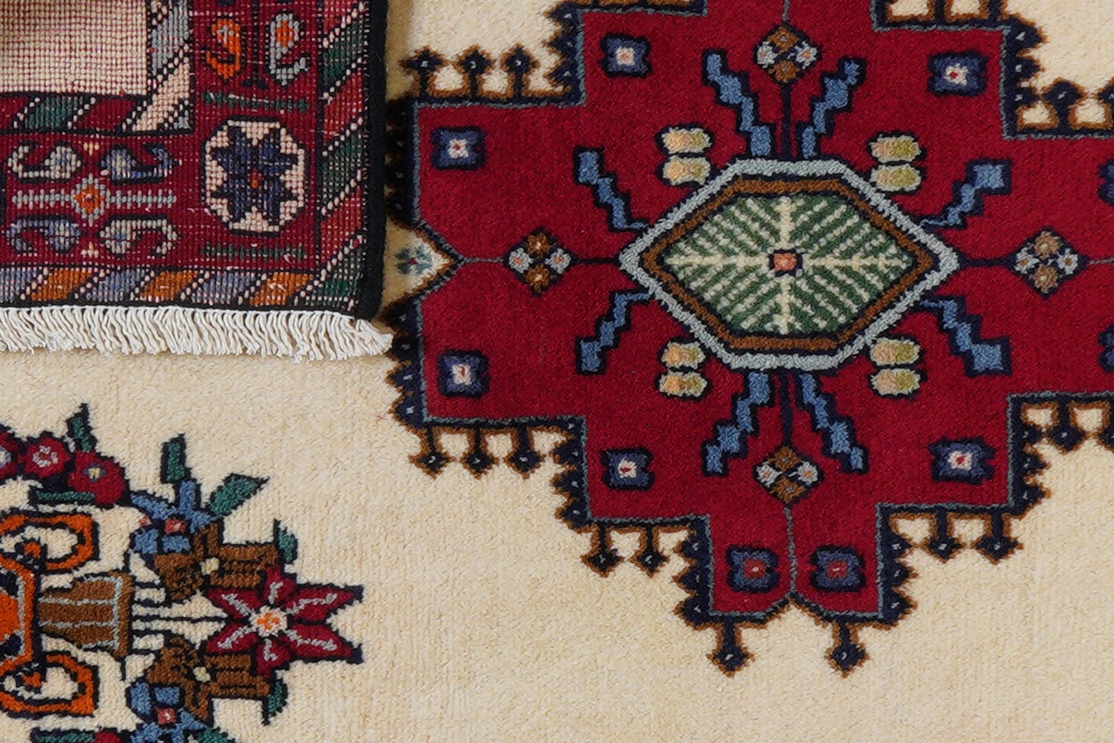 Afshar — Hand-knotted, 73x113 cm, Beige, 100% Virgin Wool | View 7