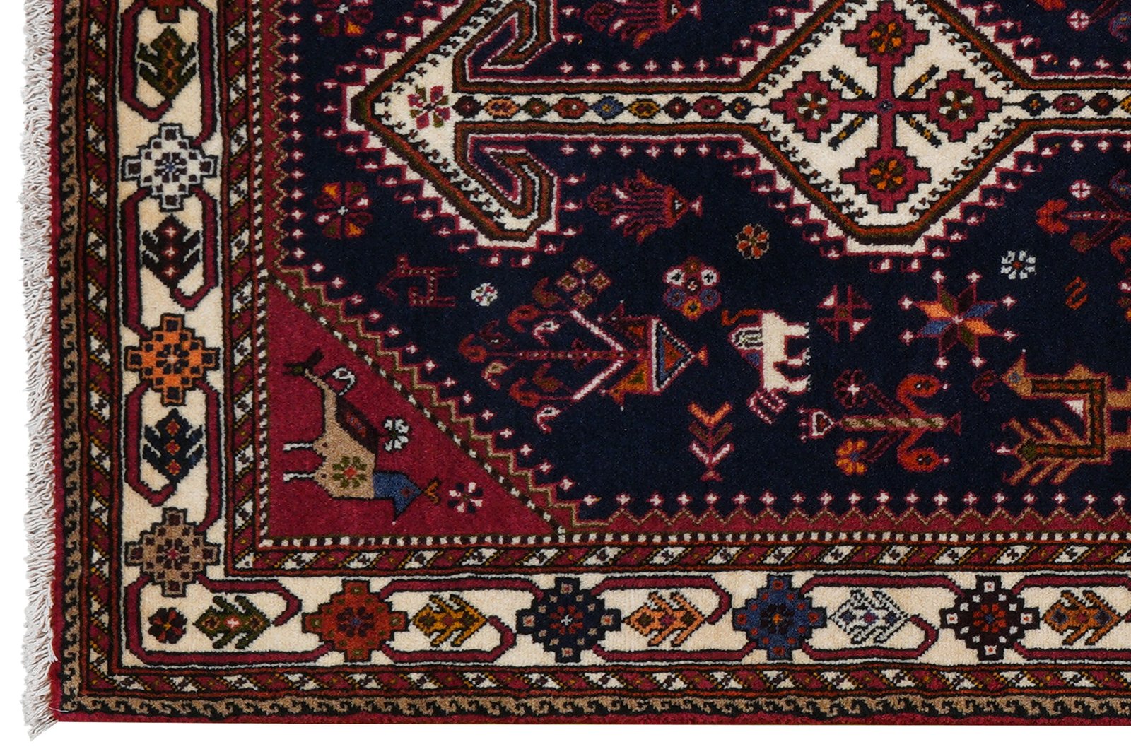 Nasrabad — Hand-knotted, 82x195 cm, Blue, 100% Virgin Wool | View 3