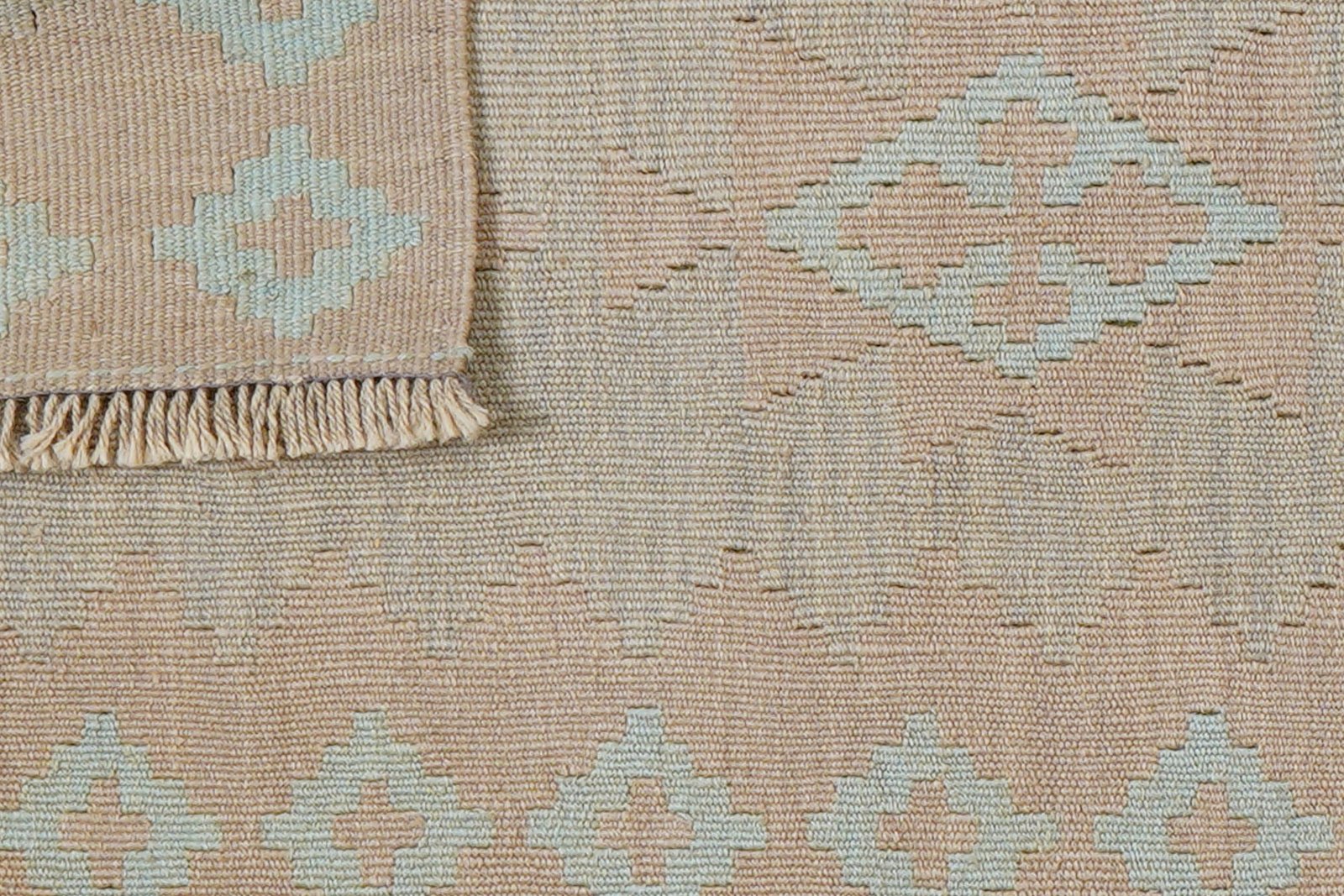 Kelim Gashgai — Handmade, 58x200 cm, Beige, 100% Virgin Wool | View 6