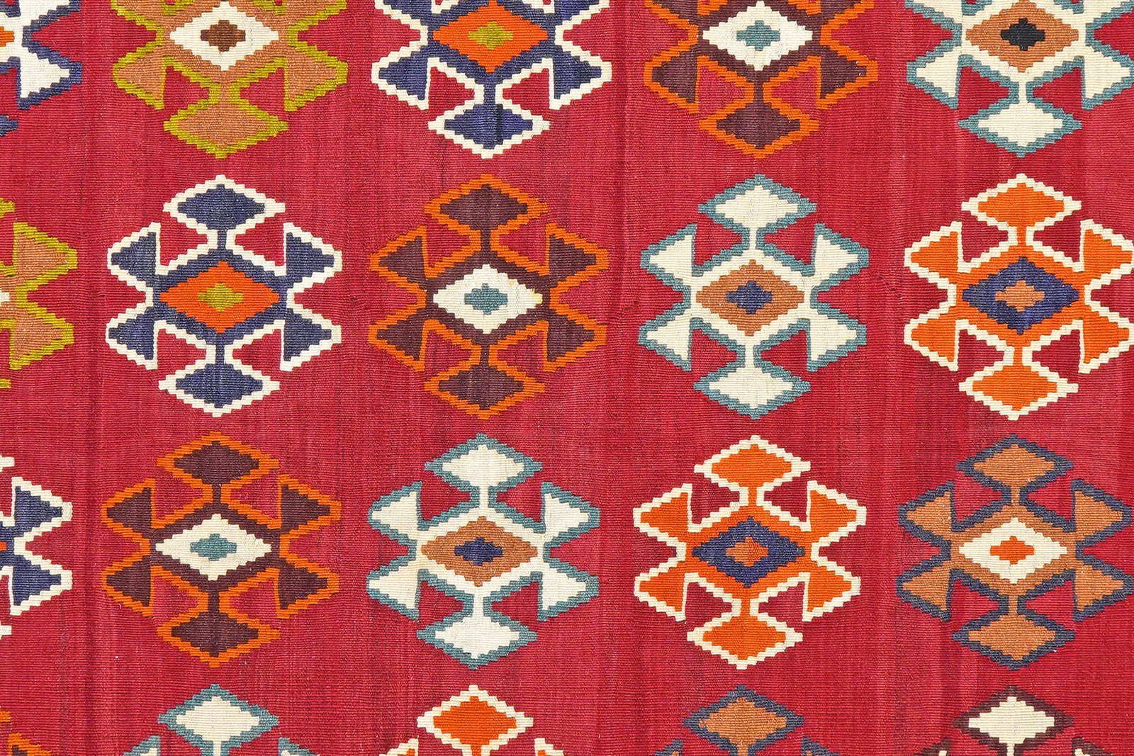 Kelim Gashgai Old — Handmade, 179x282 cm, Red, 100% Virgin Wool | View 5