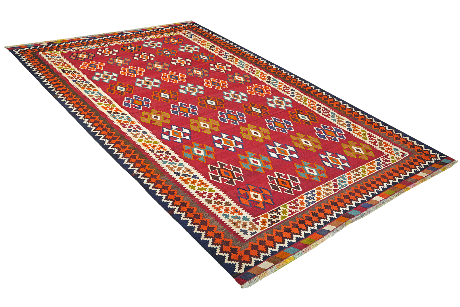 Kelim Gashgai Old — Handgefertigt, 282x179 cm, Beige, 100% Virgin Wool | View 5