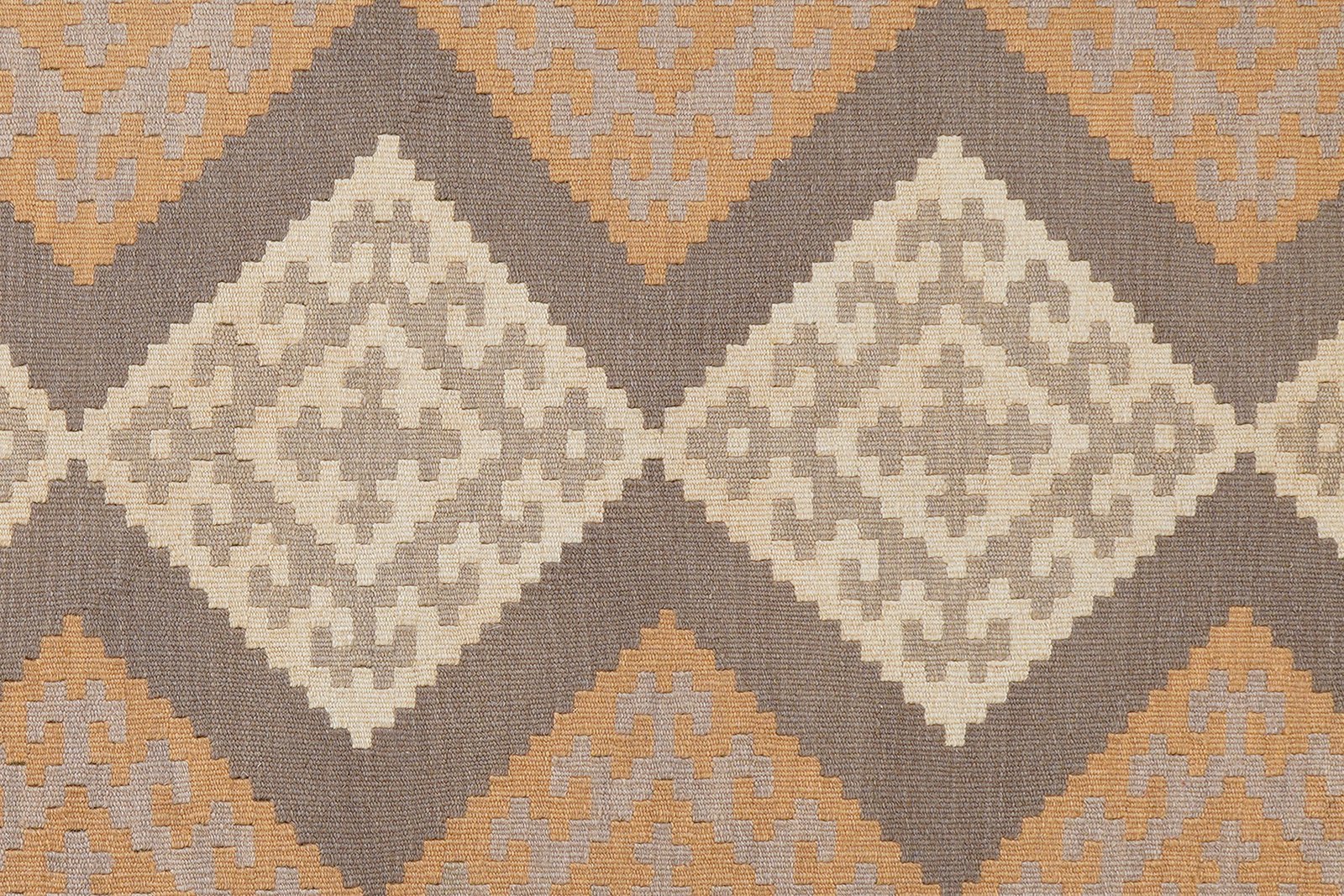 Kelim Gashgai — Handmade, 125x177 cm, Grey, 100% Virgin Wool | View 5