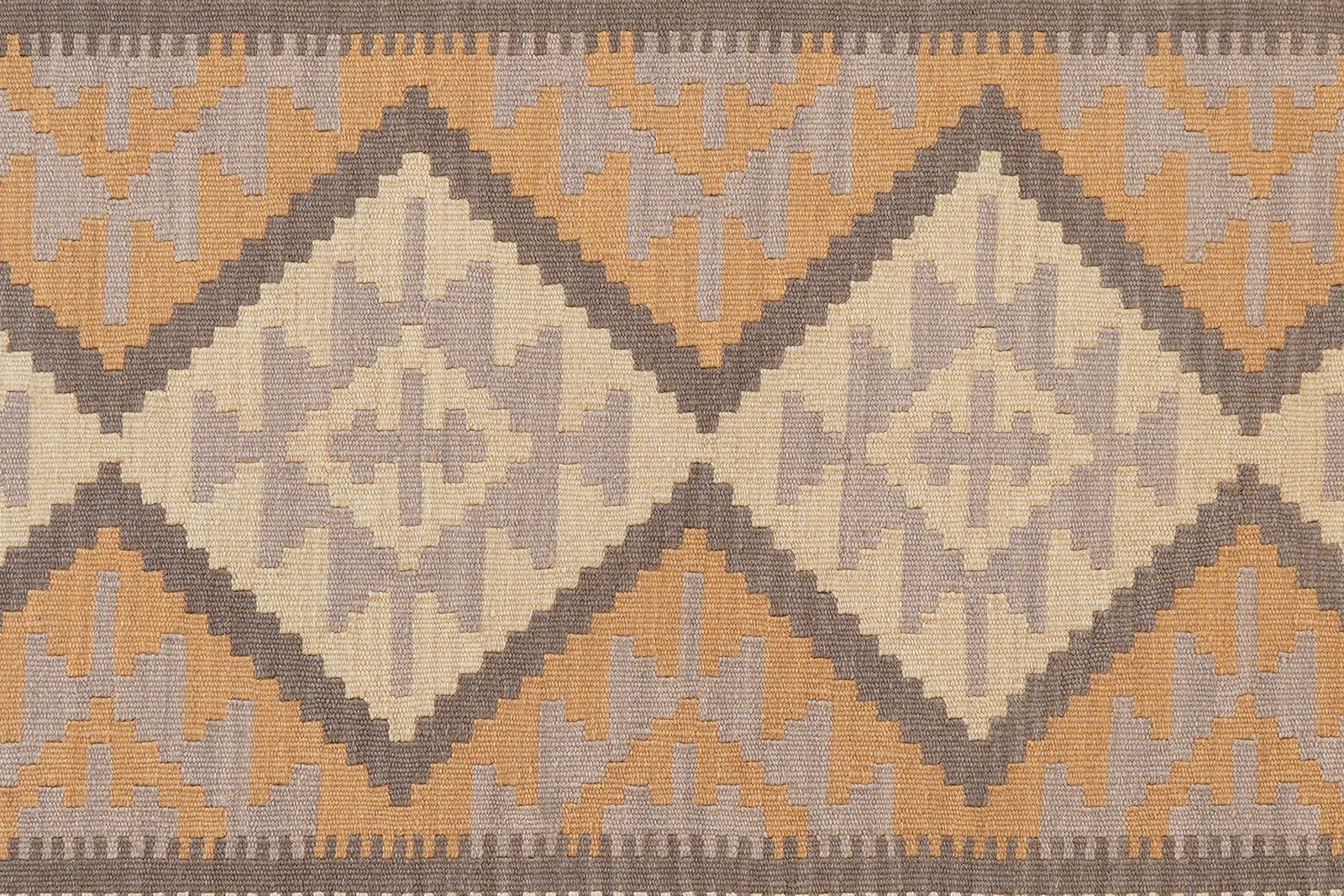 Kelim Gashgai — Handmade, 125x179 cm, Grey, 100% Virgin Wool | View 5