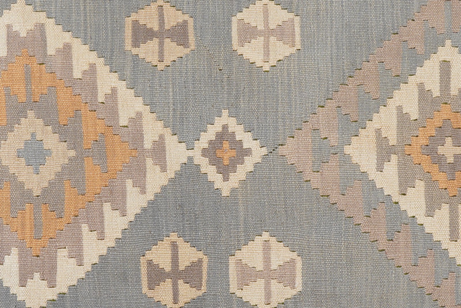 Kelim Gashgai — Handmade, 117x180 cm, Grey, 100% Virgin Wool | View 5