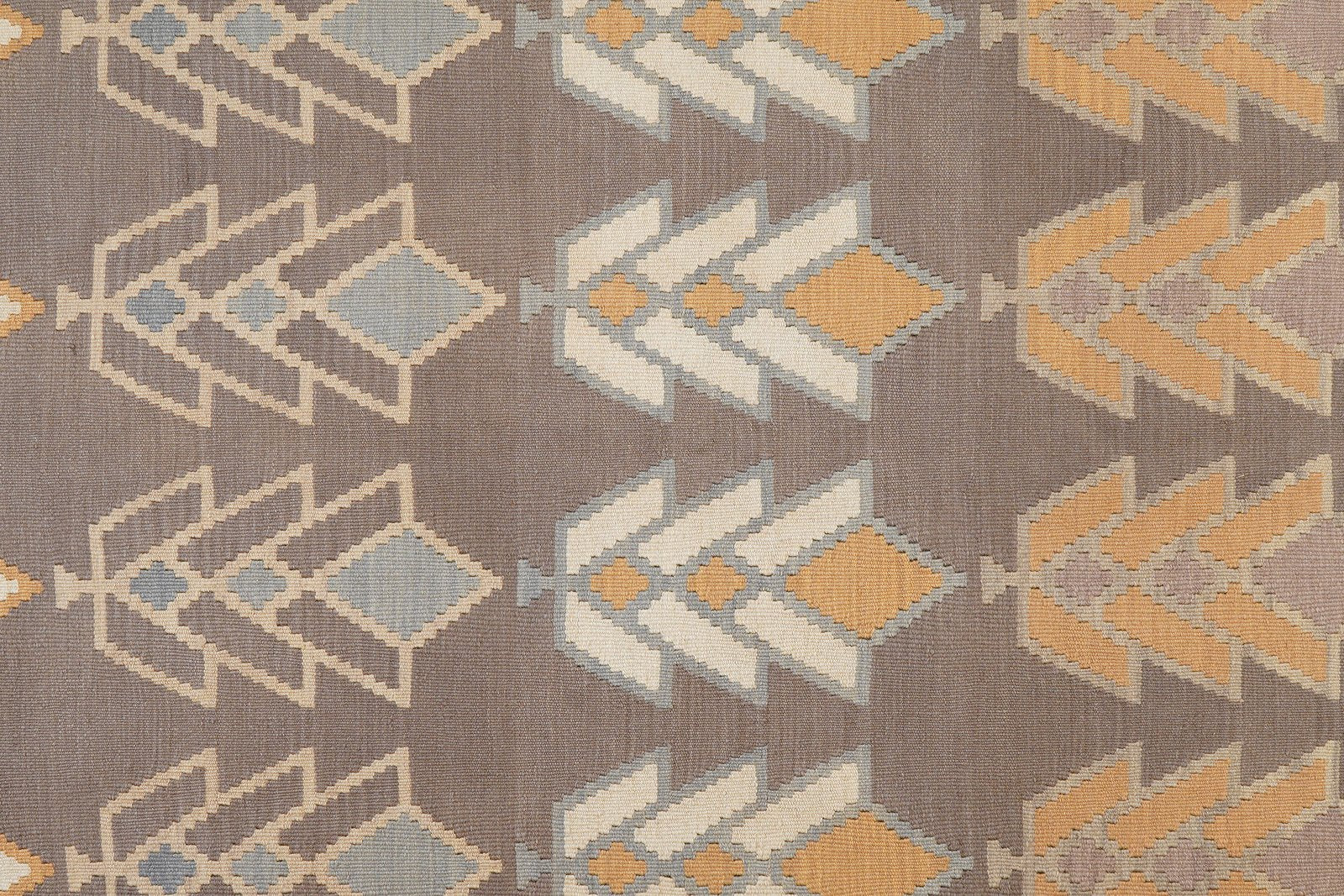 Kelim Gashgai — Handmade, 197x286 cm, Grey, 100% Virgin Wool | View 5