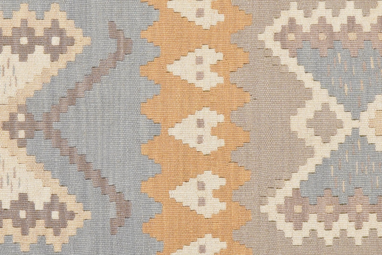Kelim Gashgai — Handmade, 123x169 cm, Grey, 100% Virgin Wool | View 5