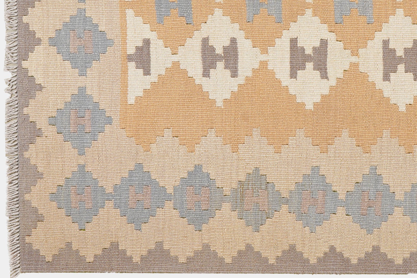 Kelim Gashgai — Handmade, 117x171 cm, Yellow, 100% Virgin Wool | View 3
