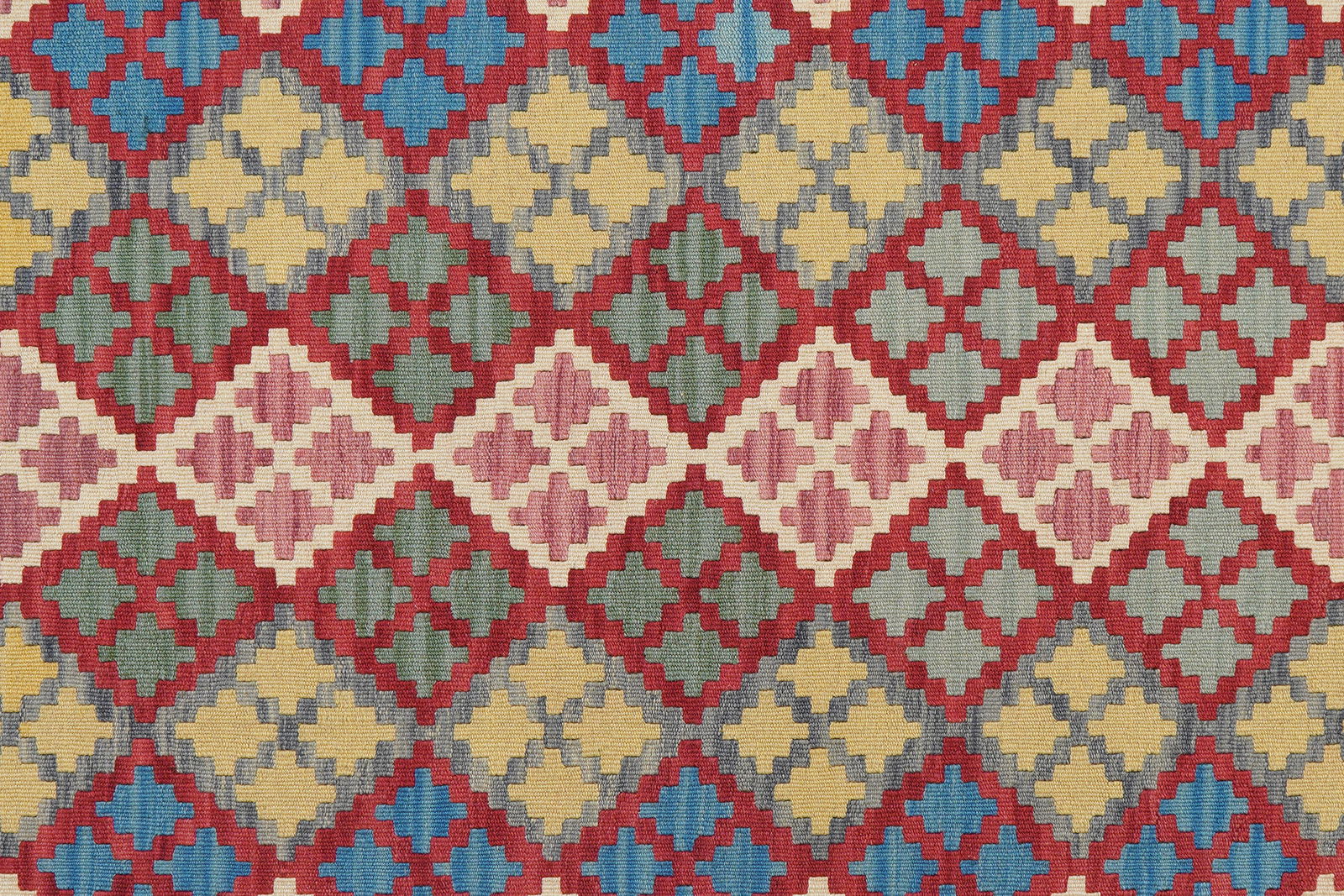 Kelim Gashgai — Handgefertigt, 207x161 cm, Grau, 100% Virgin Wool | View 6