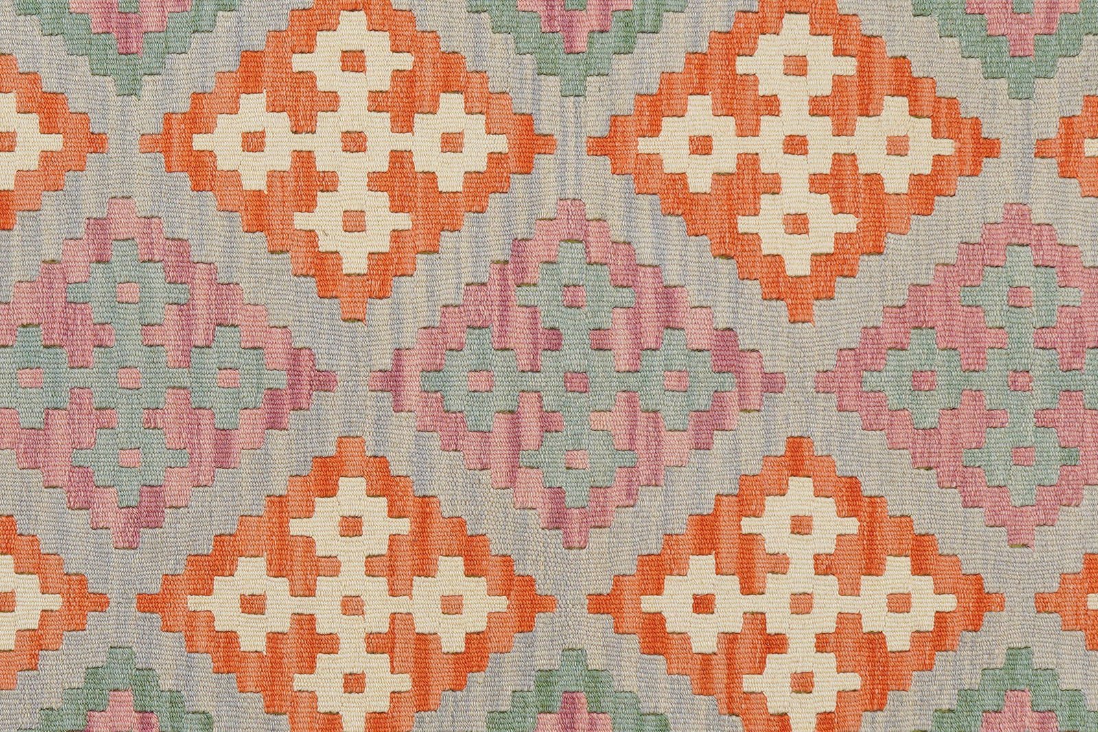 Kelim Gashgai — Handgefertigt, 256x182 cm, Beige, 100% Virgin Wool | View 6