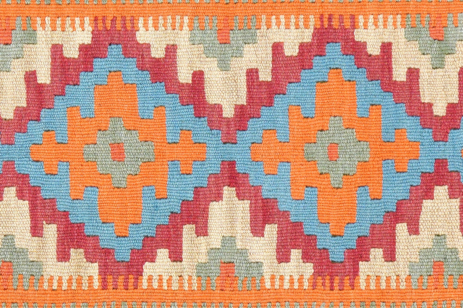 Kelim Gashgai — Handgefertigt, 192x54 cm, Bunt, 100% Virgin Wool | View 6
