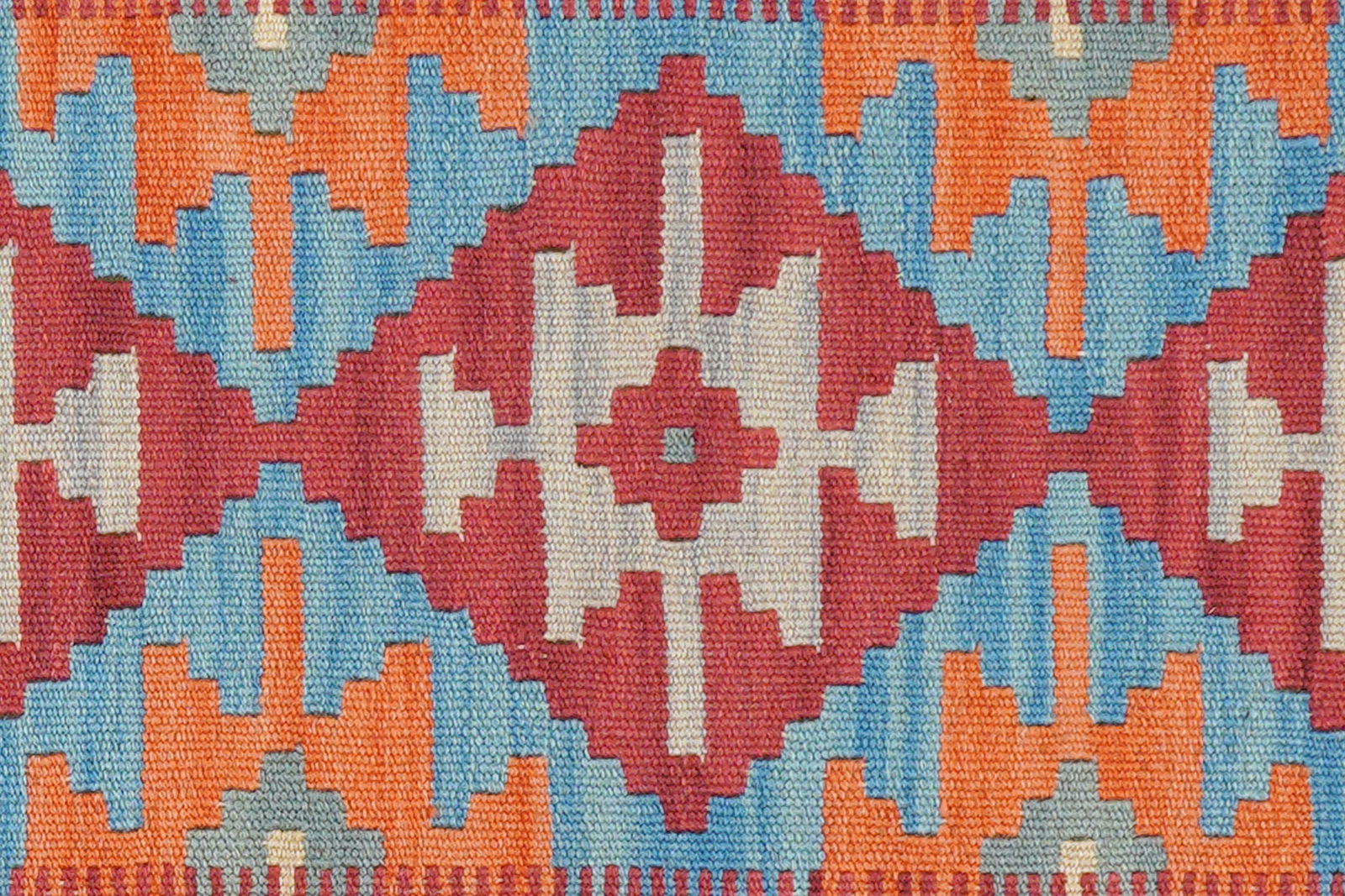 Kelim Gashgai — Handgefertigt, 192x58 cm, Beige, 100% Virgin Wool | View 6