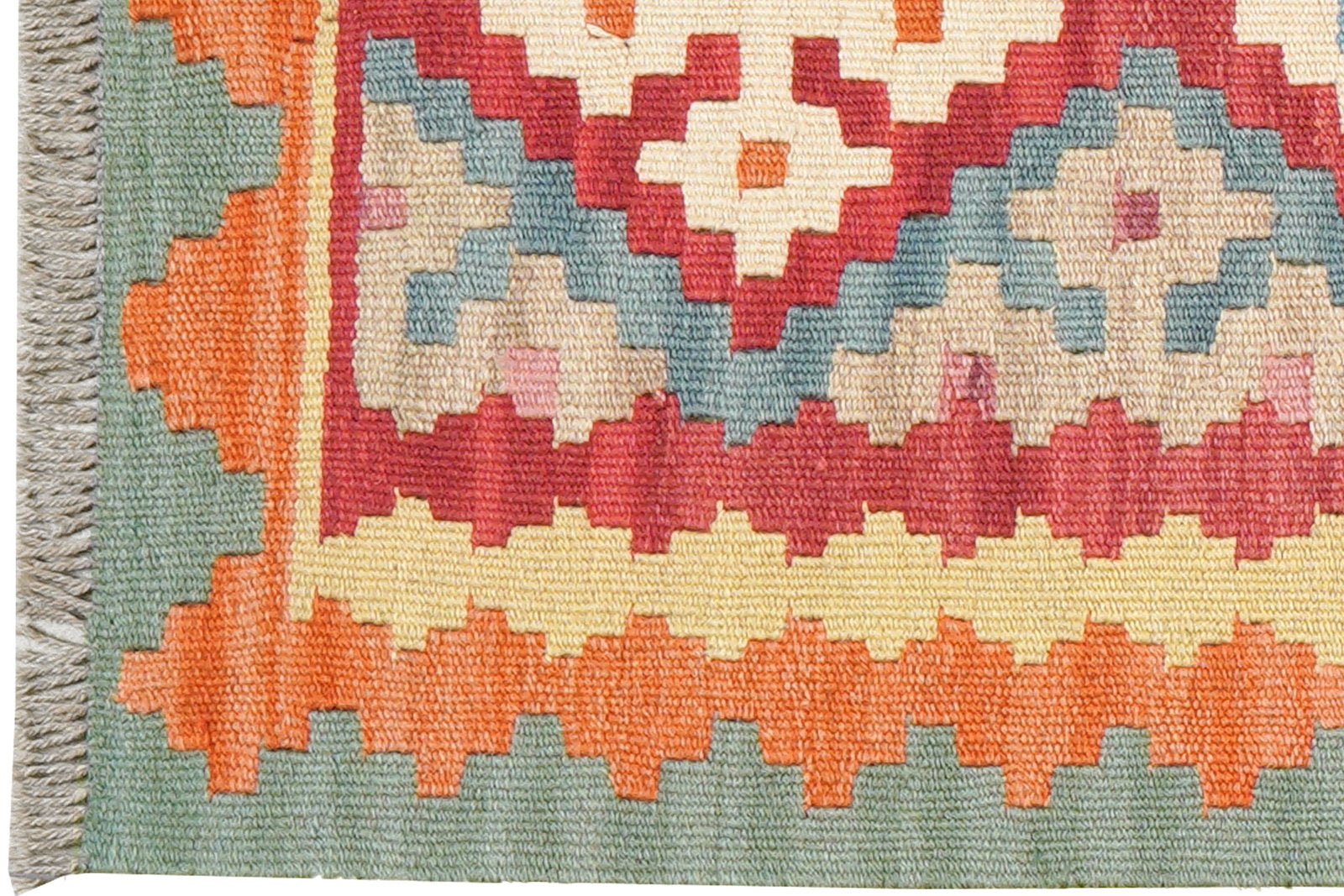 Kelim Gashgai — Handgefertigt, 200x60 cm, Bunt, 100% Virgin Wool | View 4