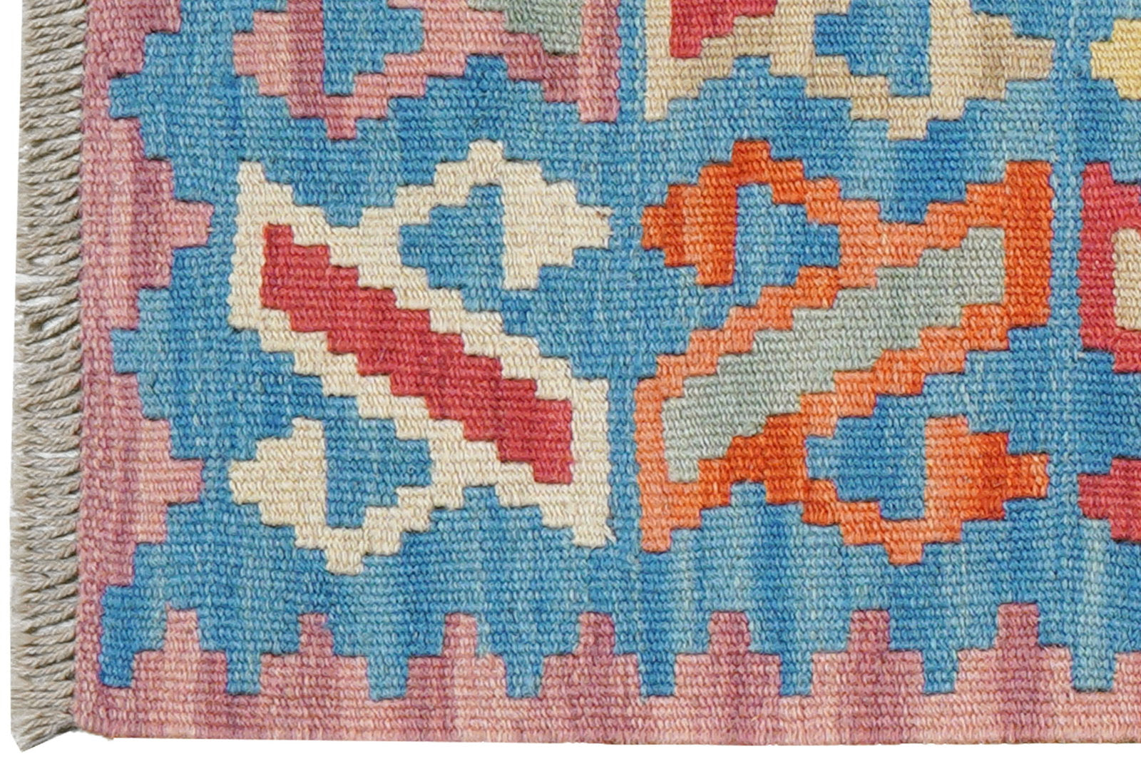 Kelim Gashgai — Handgefertigt, 205x60 cm, Bunt, 100% Virgin Wool | View 4
