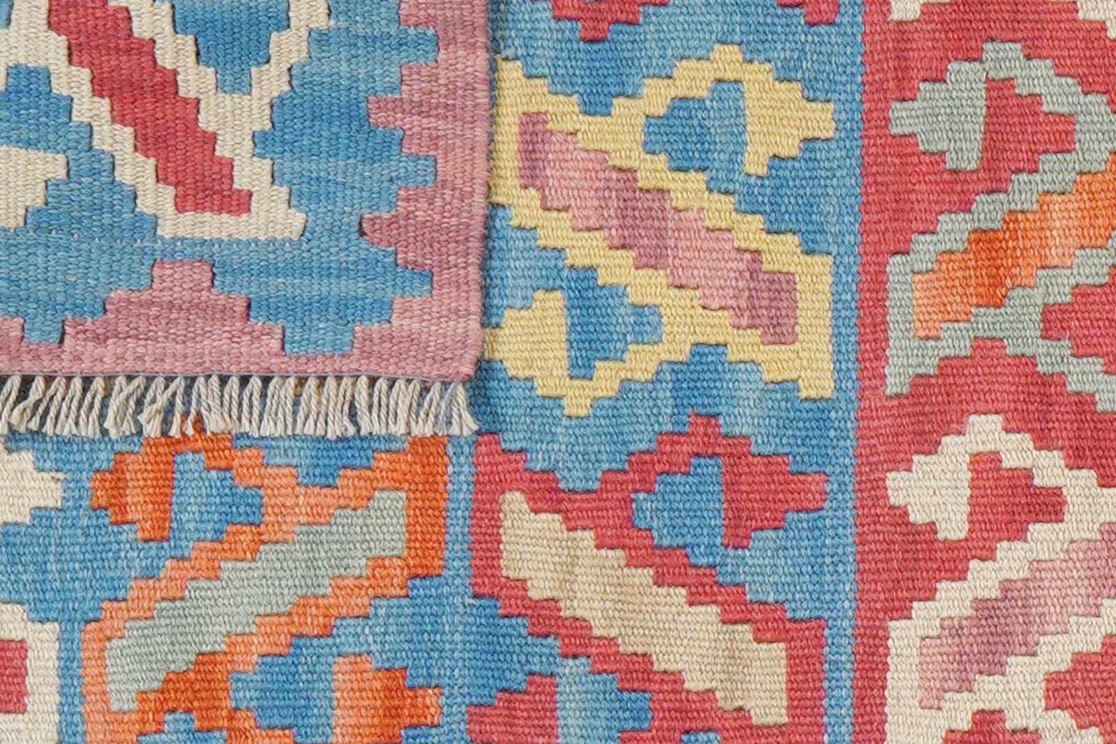 Kelim Gashgai — Handmade, 60x205 cm, Multicolor, 100% Virgin Wool | View 6