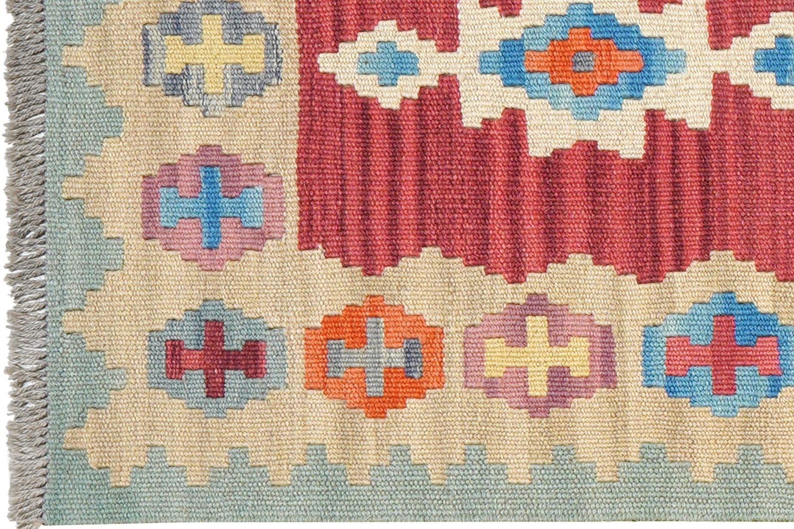 Kelim Gashgai — Handmade, 61x240 cm, Multicolor, 100% Virgin Wool | View 3