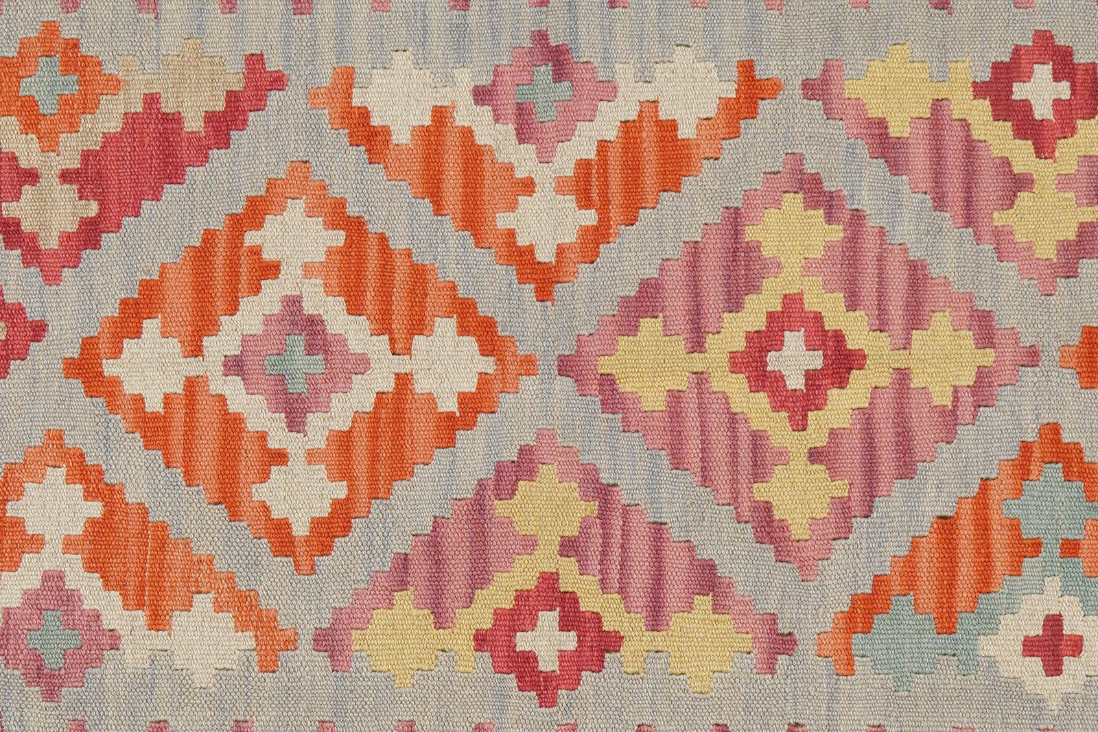Kelim Gashgai — Handmade, 119x170 cm, Beige, 100% Virgin Wool | View 5