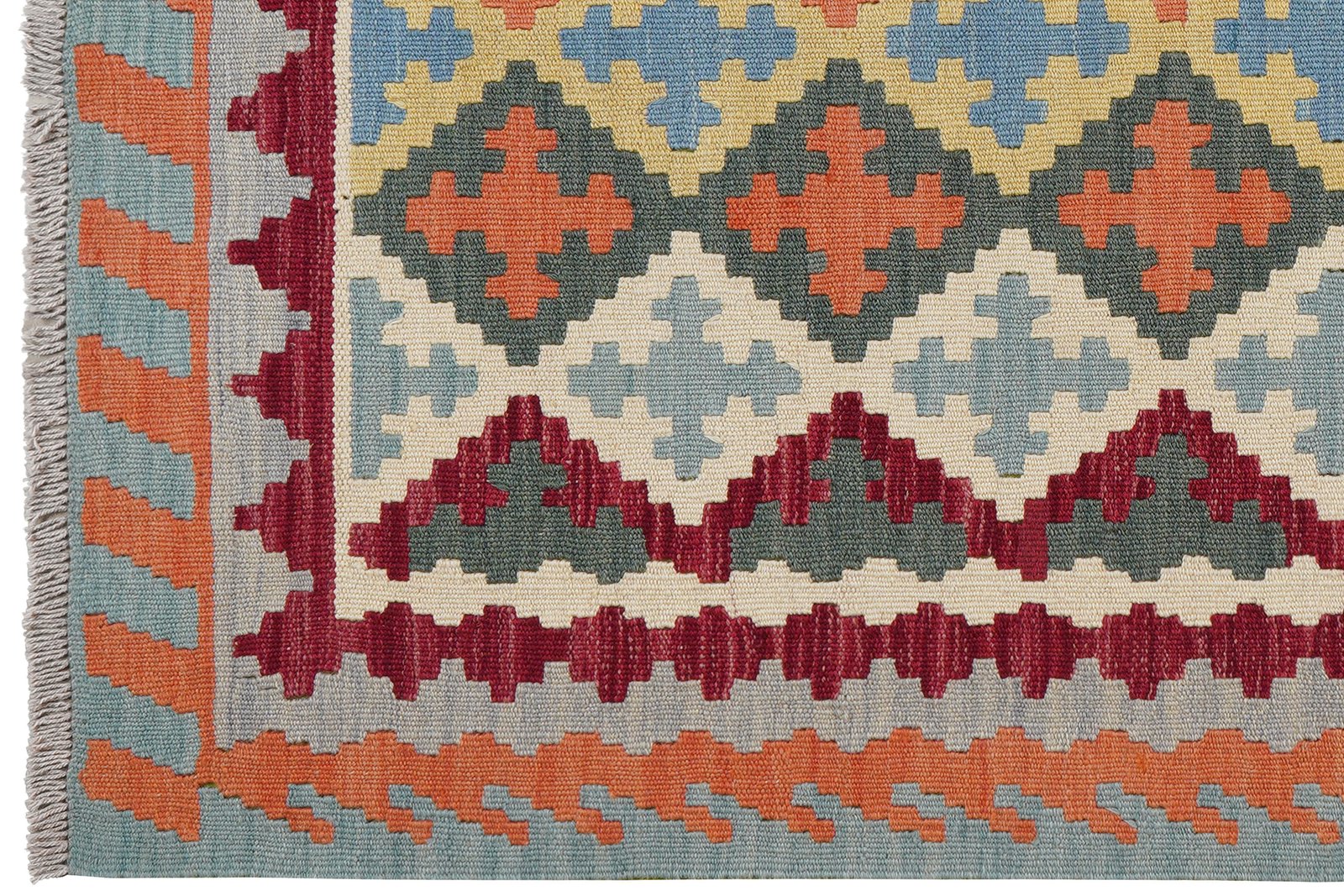 Kelim Gashgai — Handmade, 128x178 cm, Multicolor, 100% Virgin Wool | View 3
