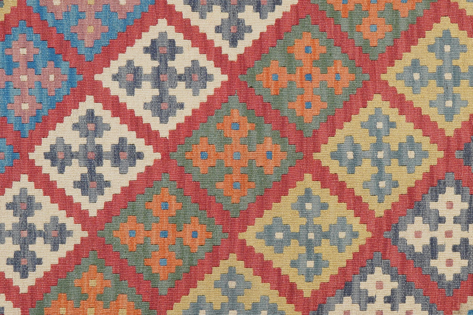 Kelim Gashgai — Handgefertigt, 177x127 cm, Blau, 100% Virgin Wool | View 6