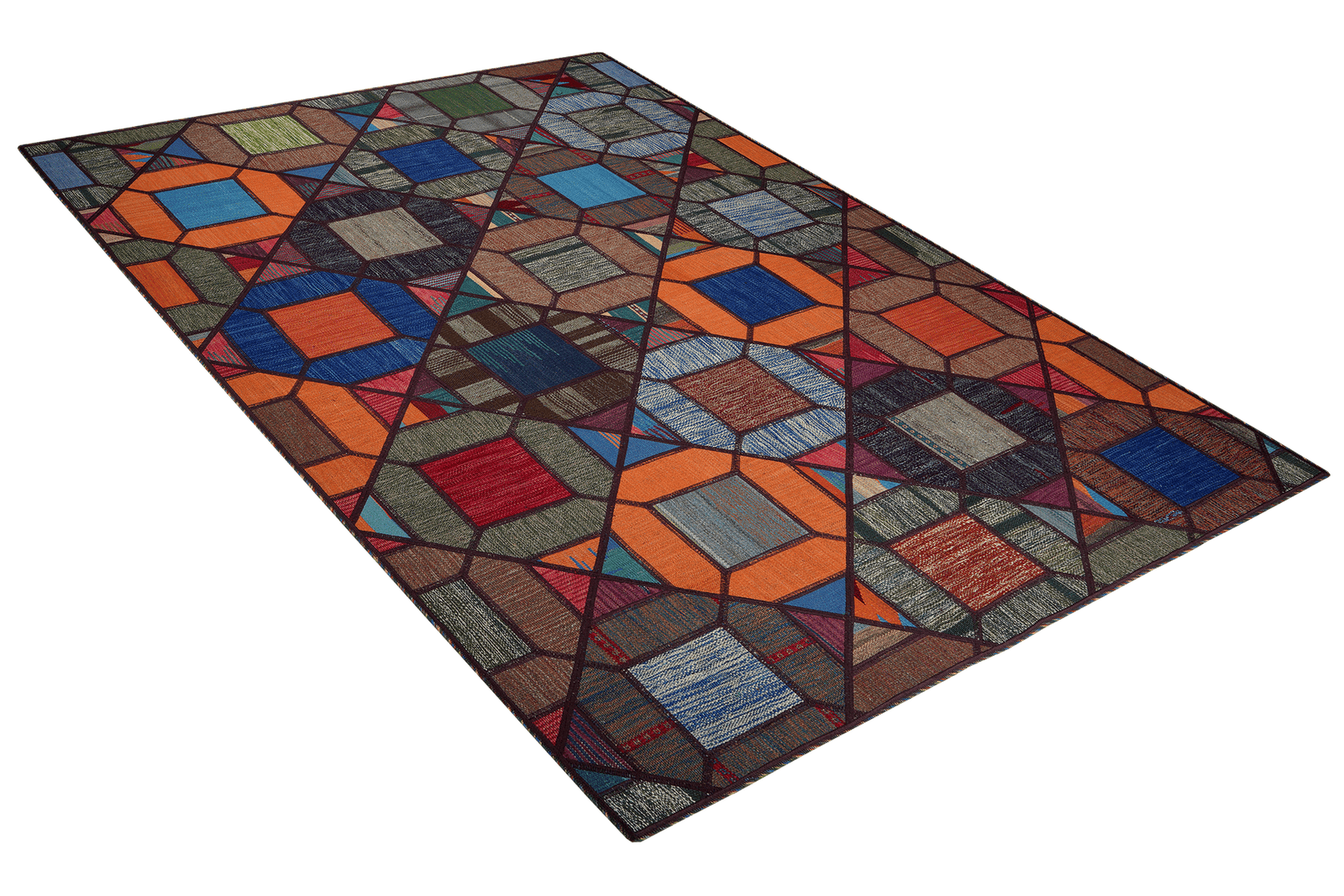 Kelim Tekkeh — Handmade, 169x233 cm, Multicolor, 100% Virgin Wool | View 4