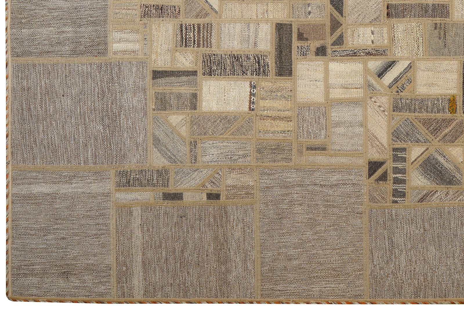 Kelim Tekkeh — Handgefertigt, 237x173 cm, Beige, 100% Virgin Wool | View 4